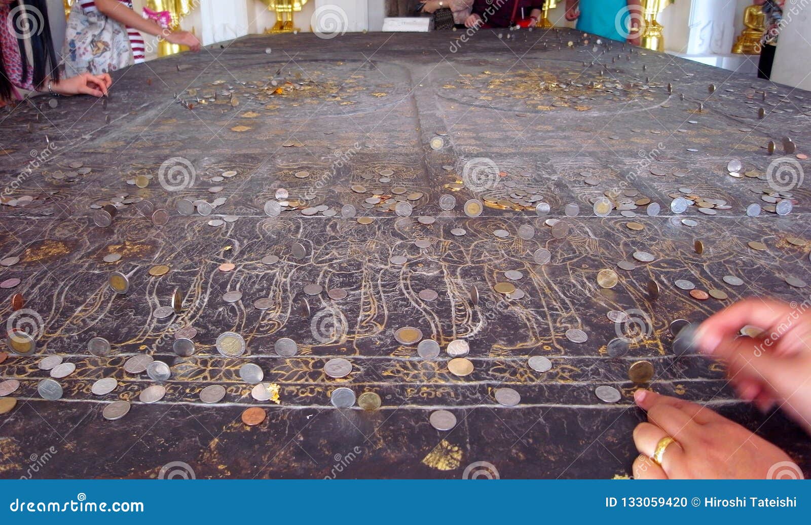 wat bowonniwet vihara in bangkok. it is the final resting place of king bhumibol adulyadej.