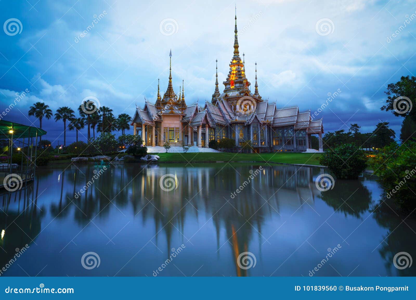 wat none at sunset, nakhon ratchasima province