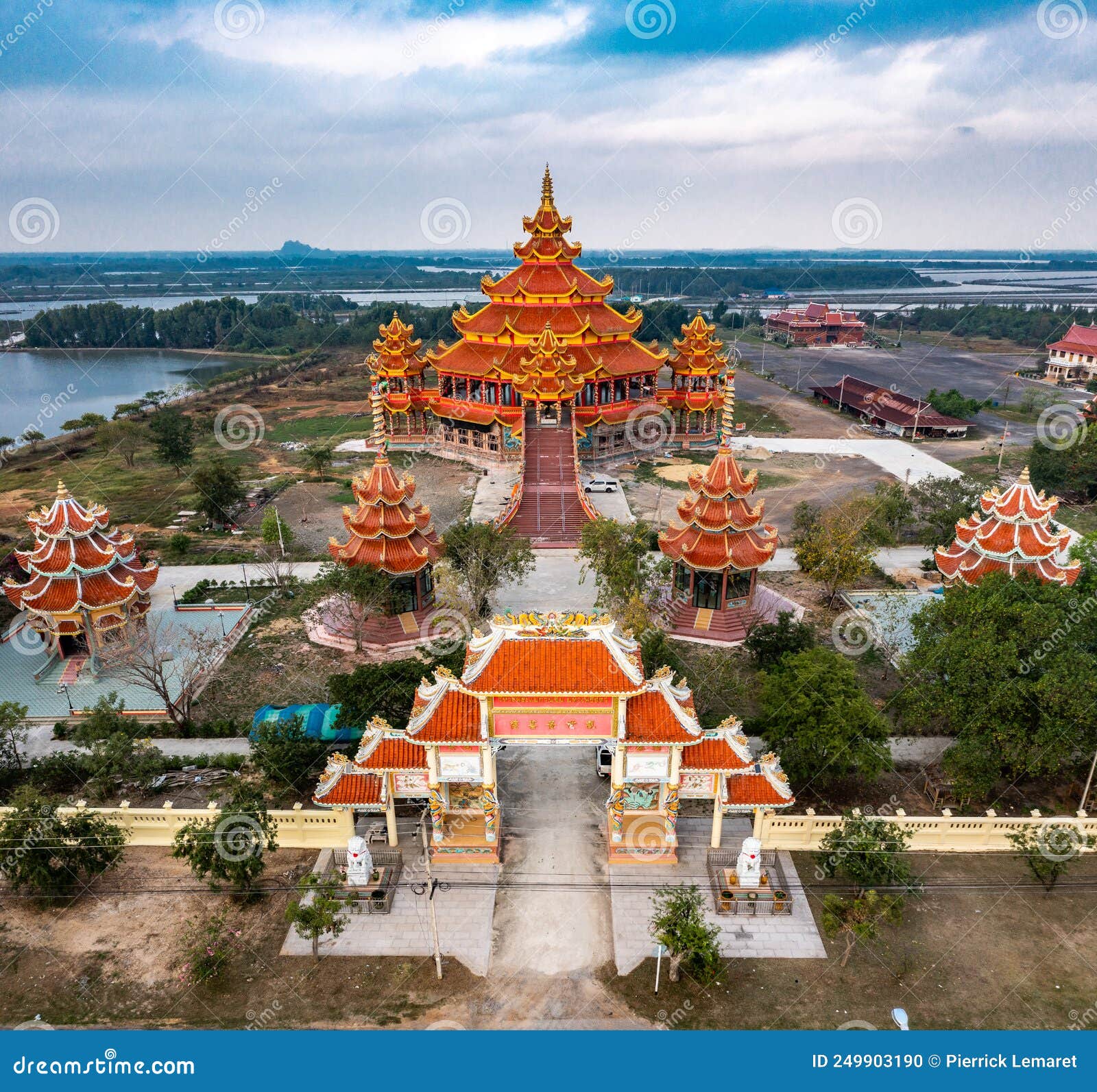 wat petch suwan chinese temple in phetchaburi, thailand