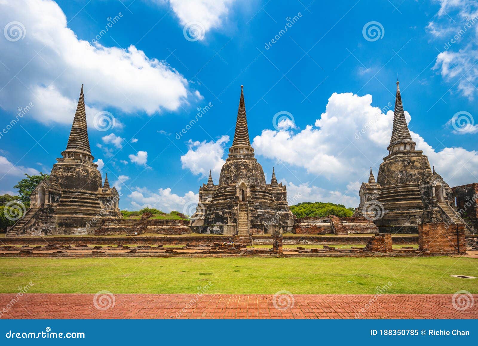 Opsætning Rædsel Leia Wat Phra Si Sanphet at Ayutthaya, Thailand Stock Image - Image of heritage,  bangkok: 188350785