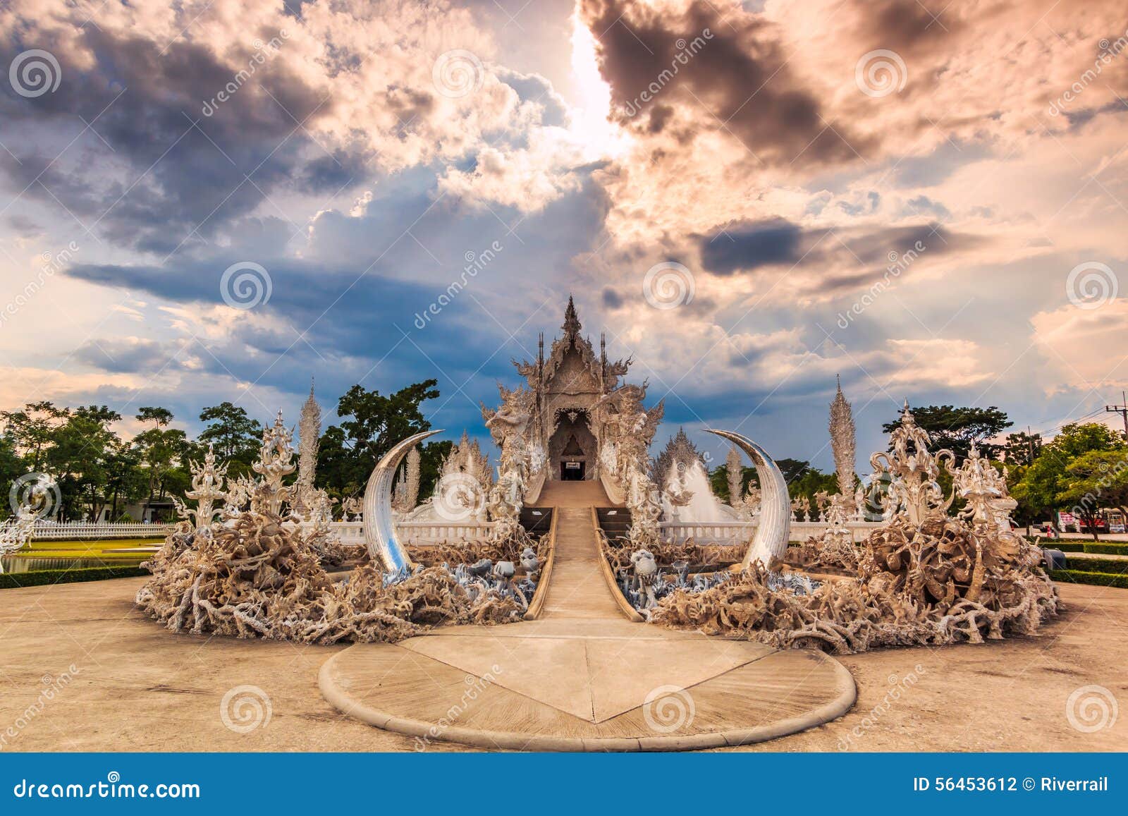 wat rong khun chiangrai province thailand where place worship 56453612