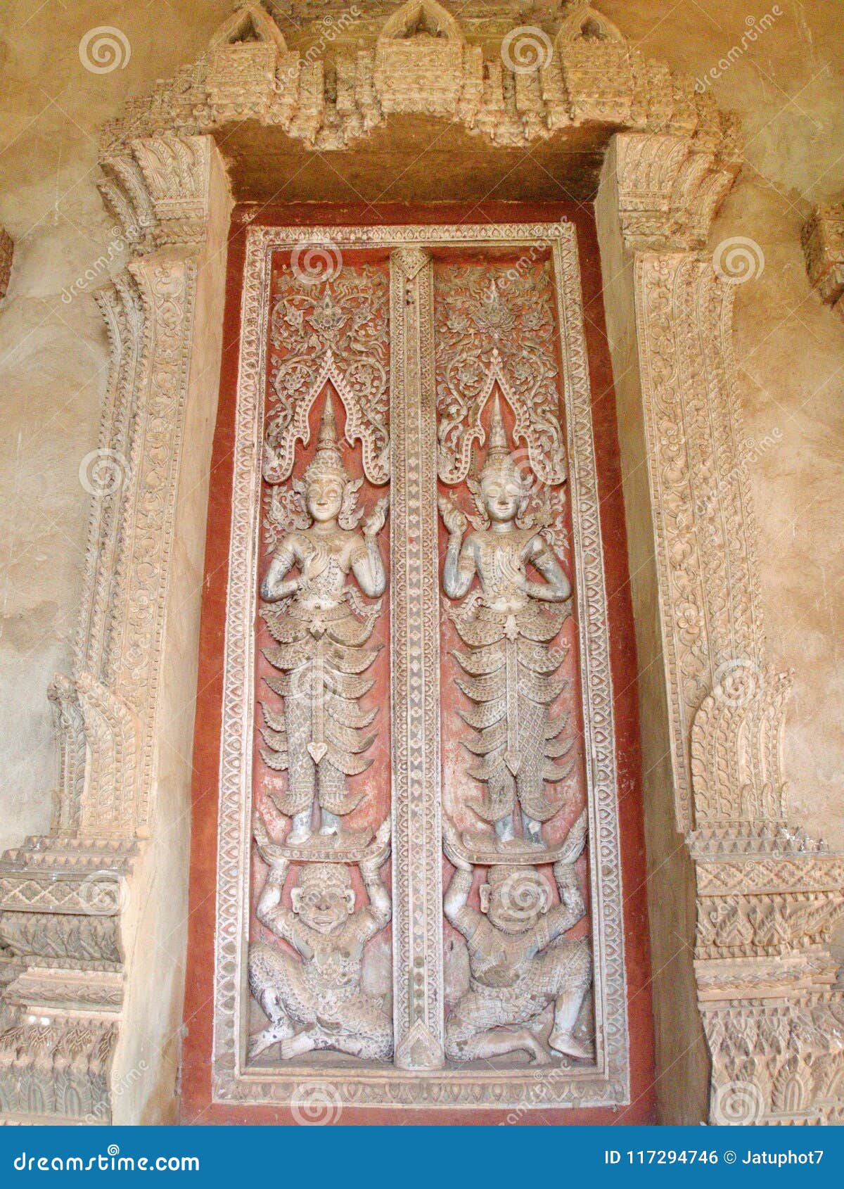 wat si muang or simuong is a buddhist temple located in vientiane, the capital of laos. travel in 2013, 8th december.