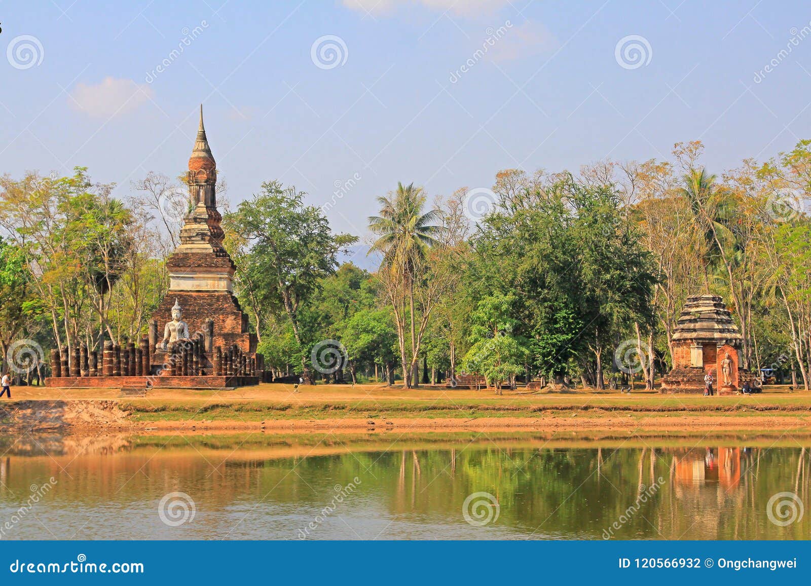 wat traphang ngoen, sukhothai, thailand