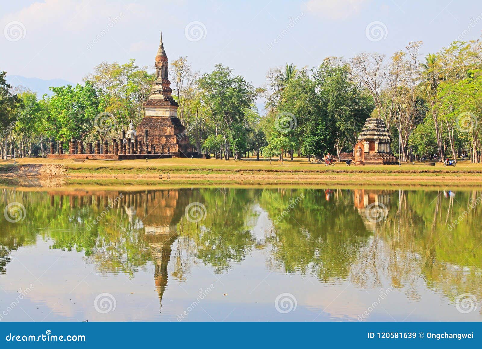 wat traphang ngoen, sukhothai, thailand