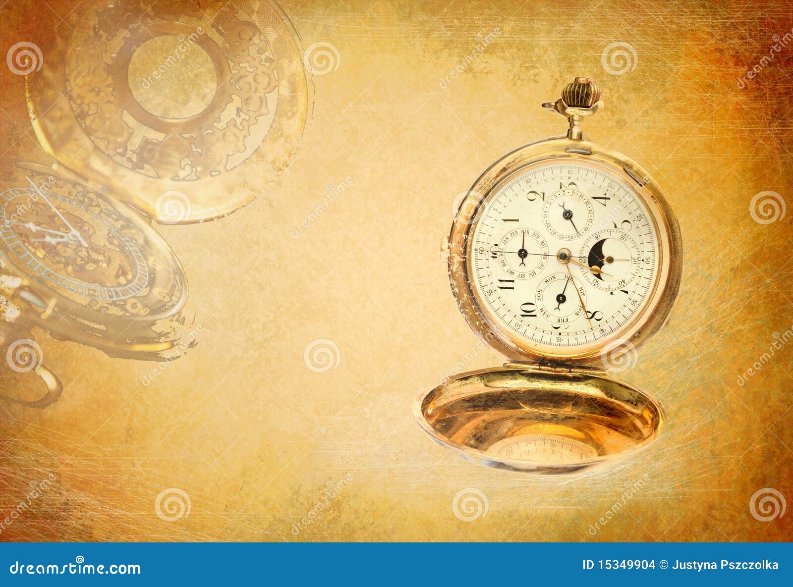 Watch background stock illustration. Illustration of hand - 15349904