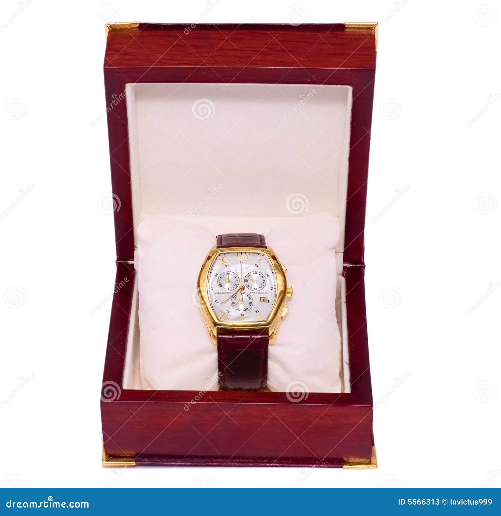 Watch Box Birthday Gift Present Stock Image Image of action, black