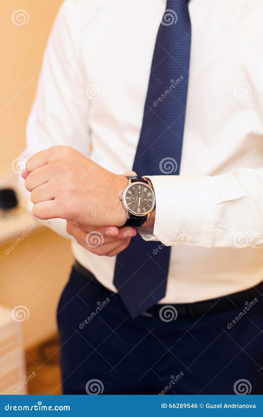 Watch on a hand at the man stock photo. Image of ceremony - 66289546