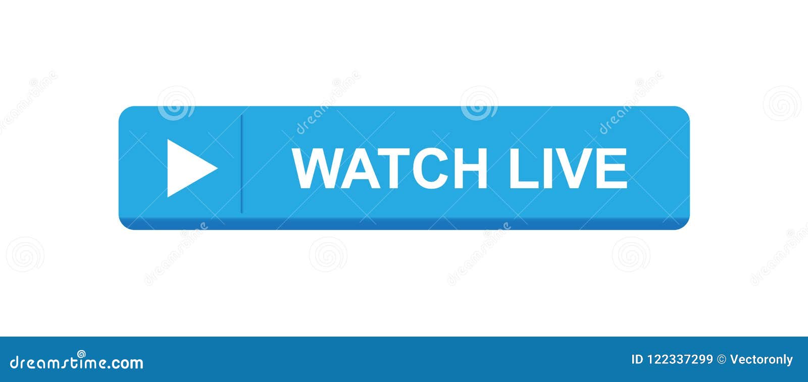 Watch live button stock illustration. Illustration of abstract 122337299