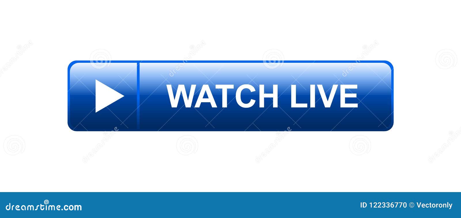 Watch live button stock illustration. Illustration of digital 122336770