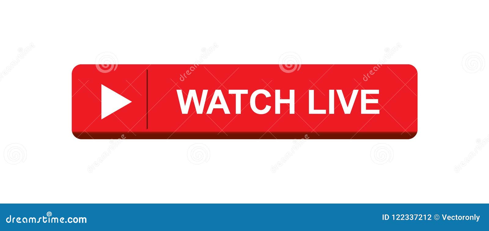 Watch live button stock illustration. Illustration of entertainment