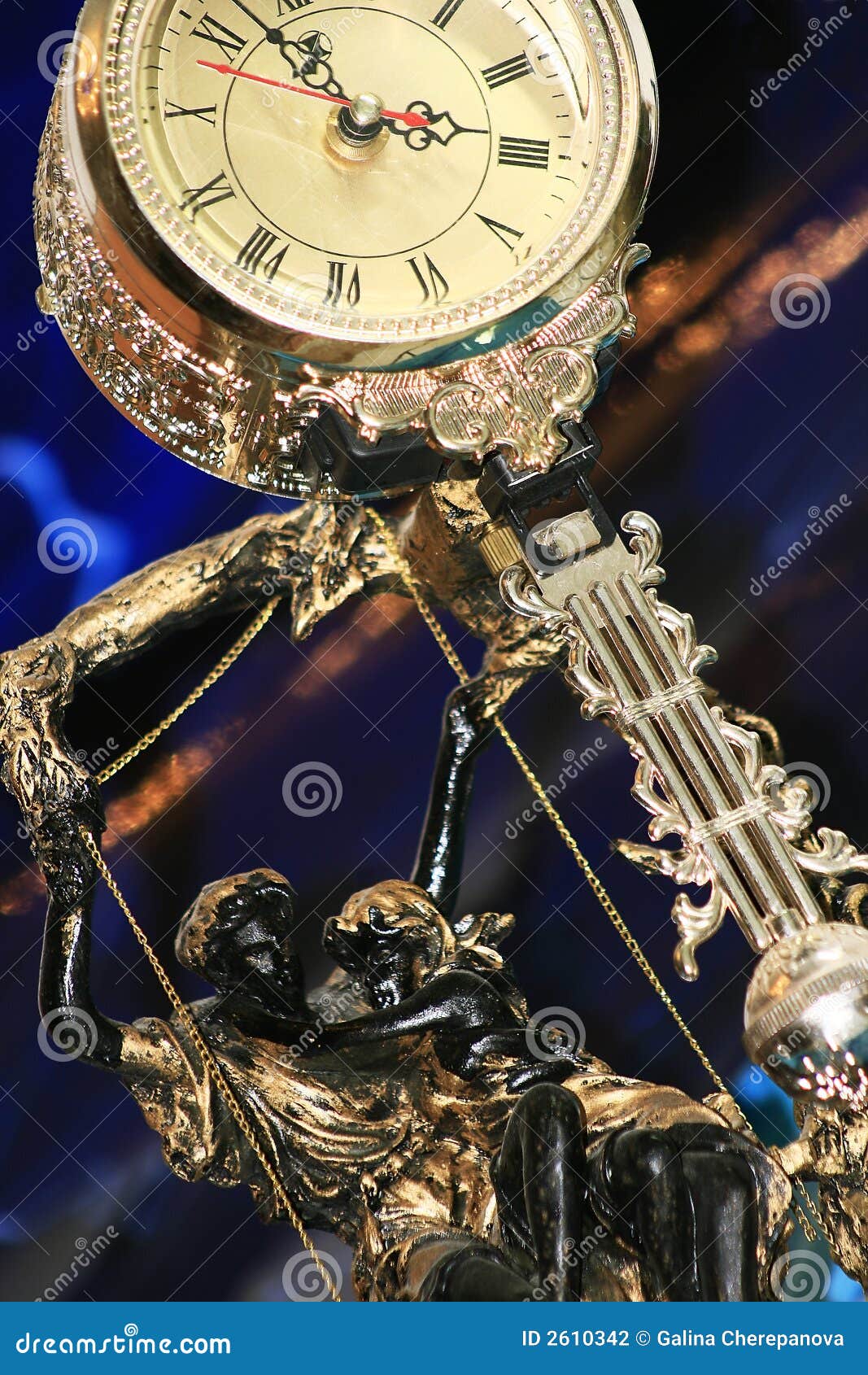 Watch with pendulum stock photo. Image of face, beauty 2610342