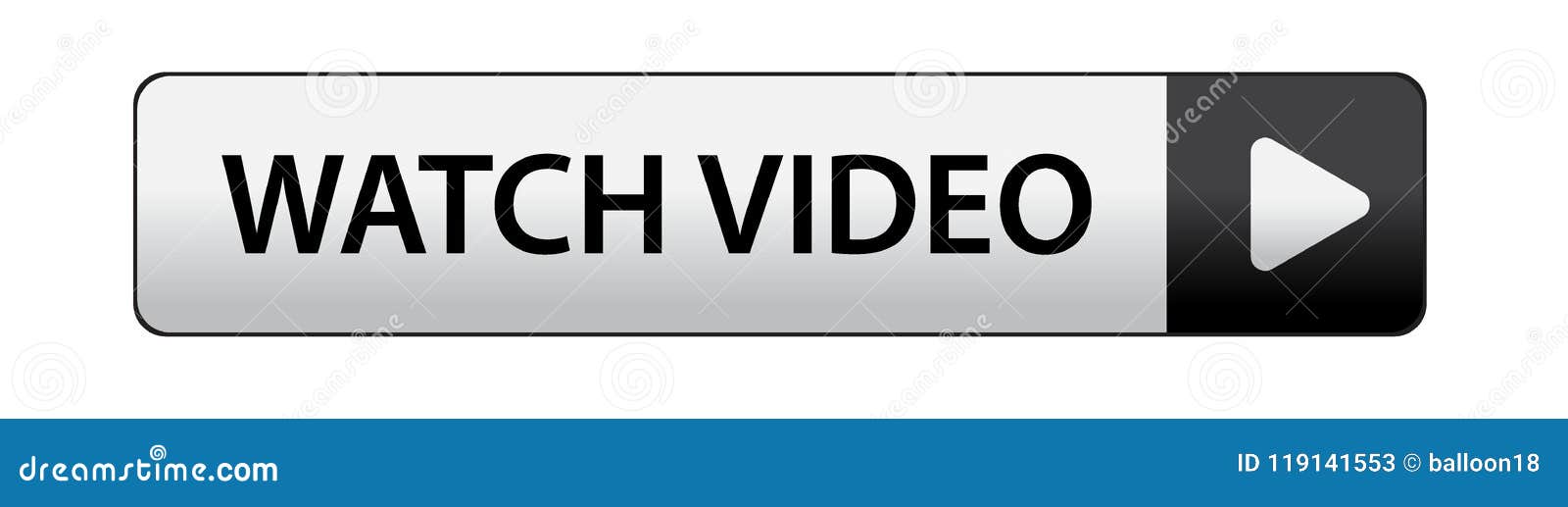Watch video button stock vector. Illustration of arrows 119141553