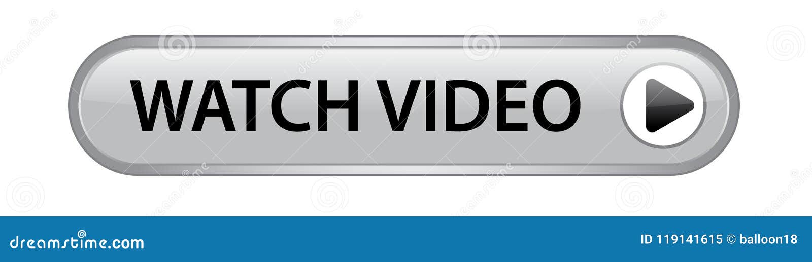 Watch video button stock vector. Illustration of assisting 119141615
