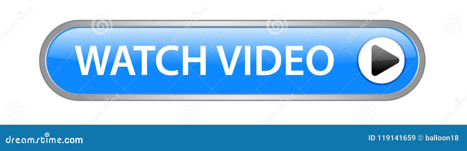 Watch video button stock vector. Illustration of buttons - 119141659