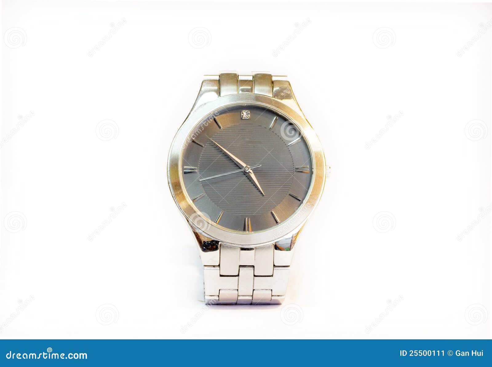 Watch In On White Background Stock Image - Image of change, absence ...