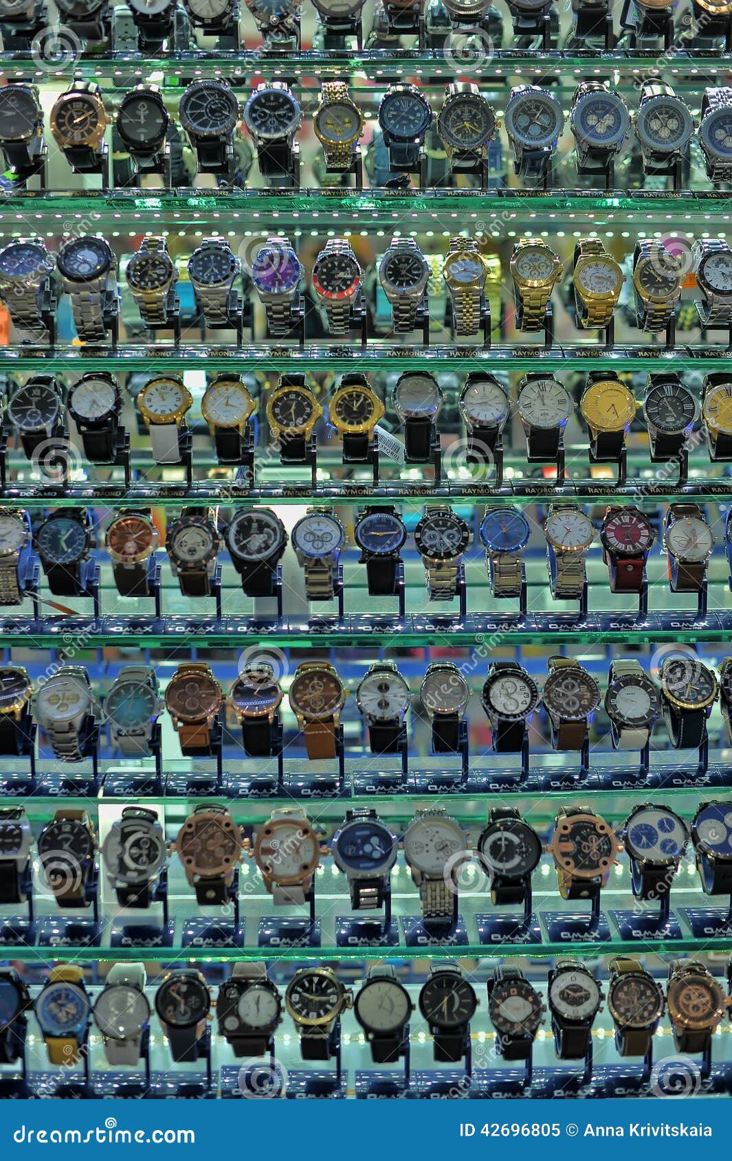 Watches in the store editorial image. Image of kemer 42696805