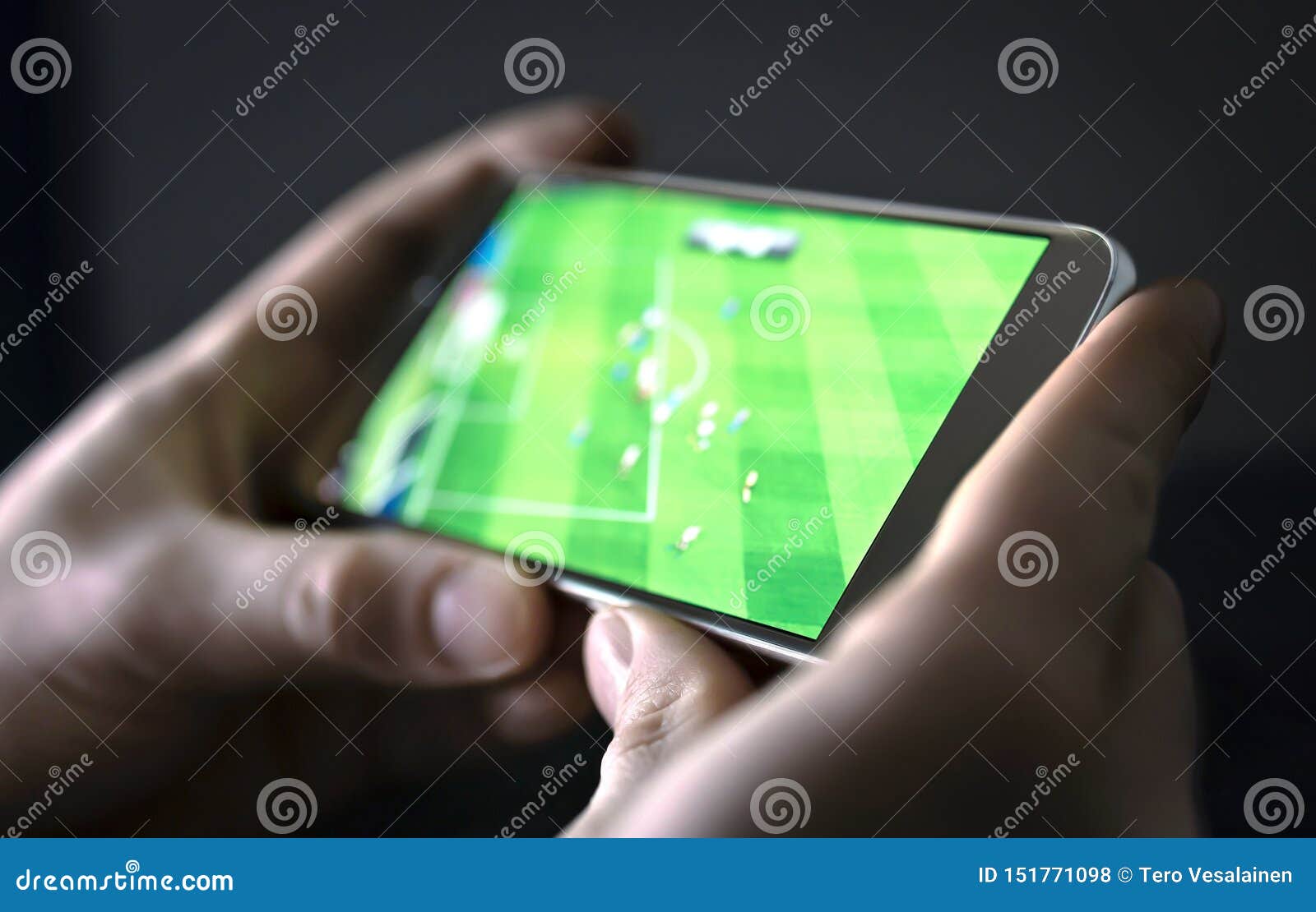 Watching Football and Sport Stream with Mobile Phone