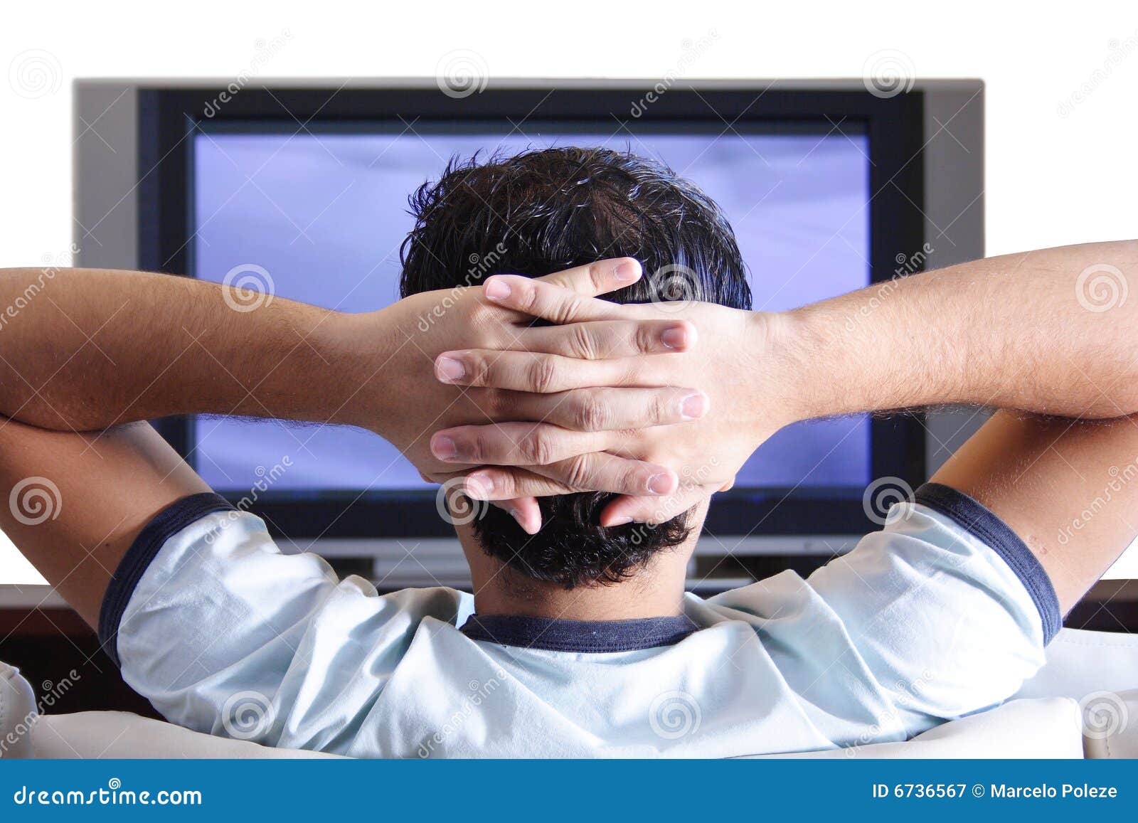 Watching TV Royalty Free Stock Photography Image 6736567