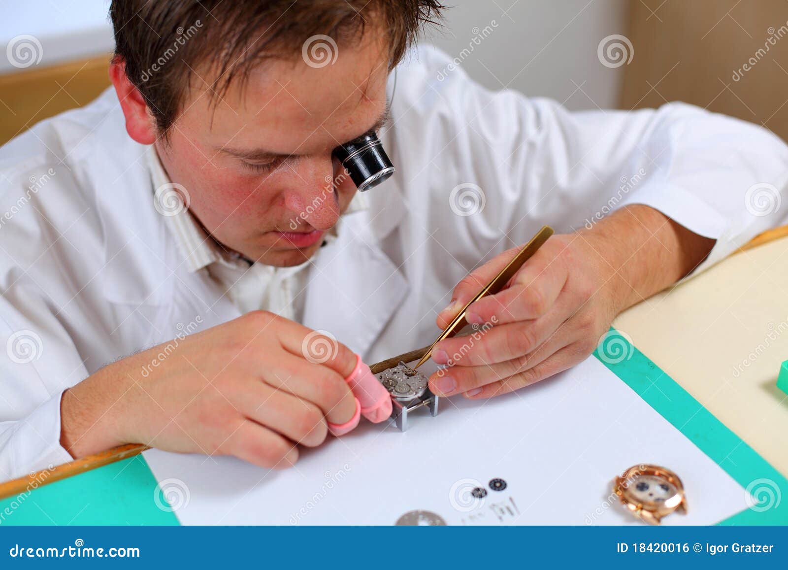 Watchmaker stock photo. Image of jewel, male, gear, accuracy 18420016