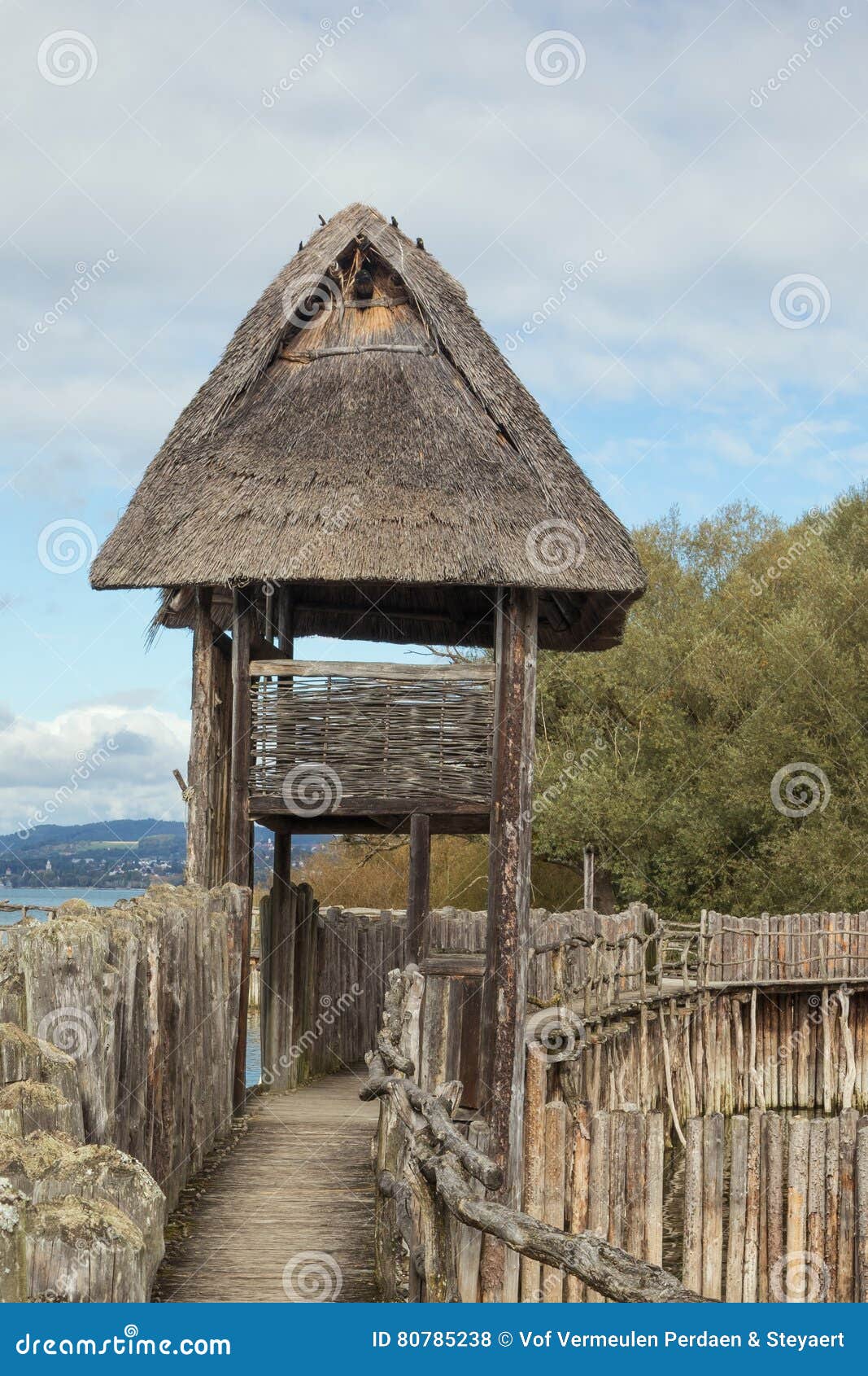 Watchtower Built Over a Wooden Boardwalk Editorial Stock Photo - Image ...