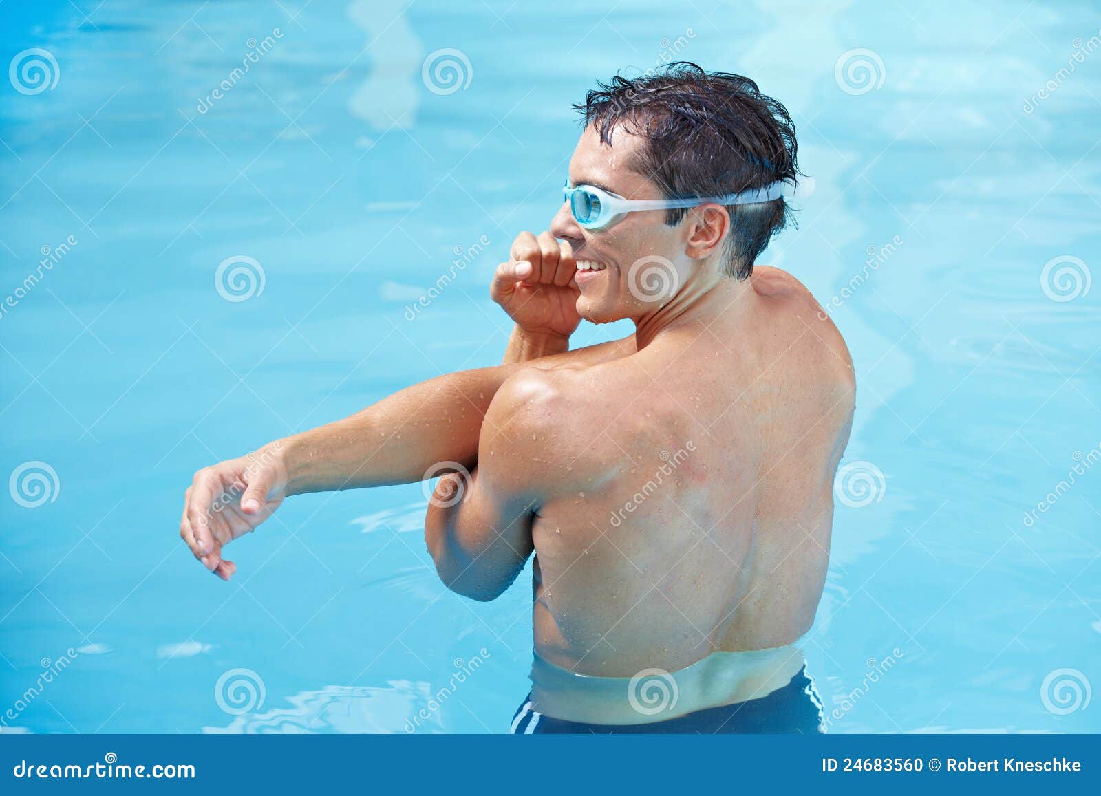 Water Aerobics in Swimming Pool Stock Photo Image of caucasian
