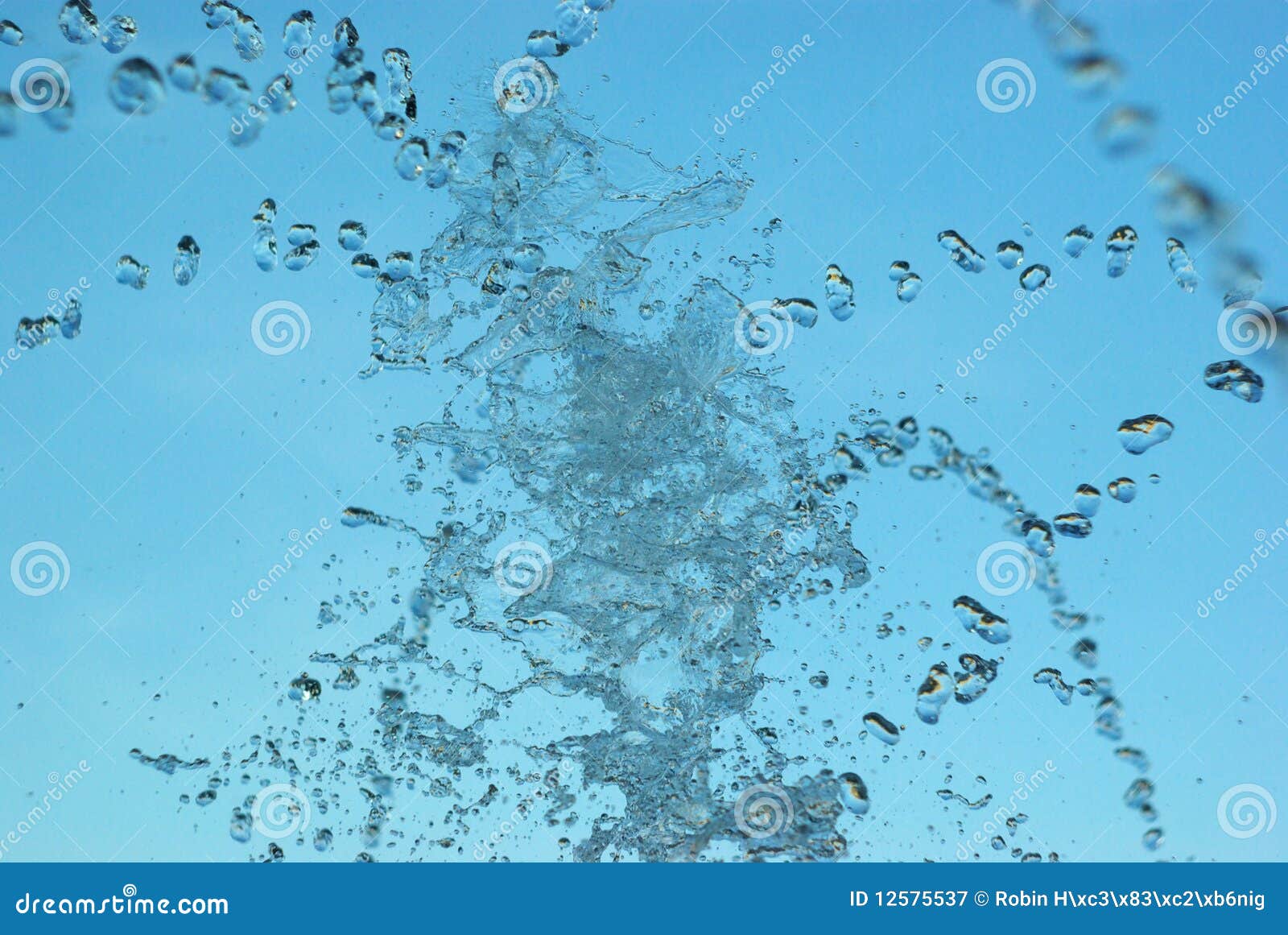 Water in air stock image. Image of motion, bubble, blue 12575537