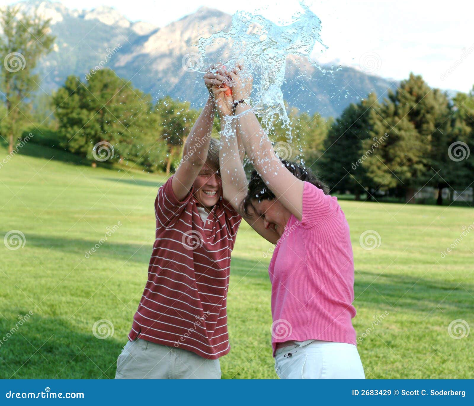 Water balloon bursting stock image. Image of drenched 2683429
