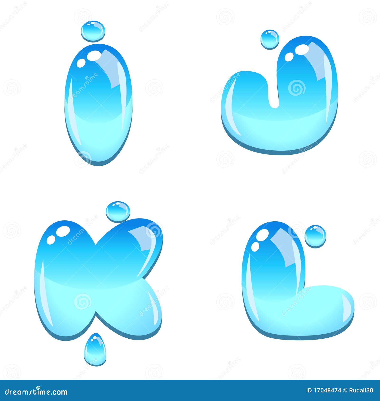 Water Bead Font Type Stock Images - Image: 17048474