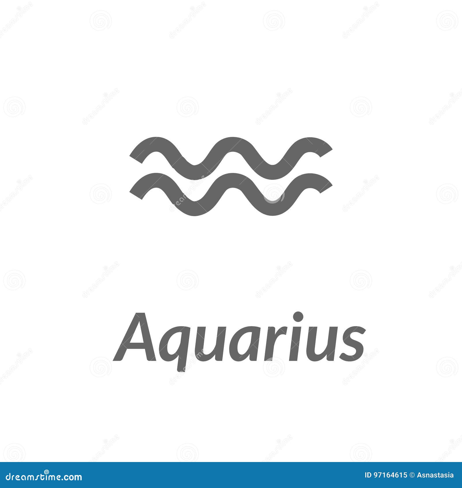 The Water-Bearer Aquarius Sing. Star Constellation Vector Element. Age ...