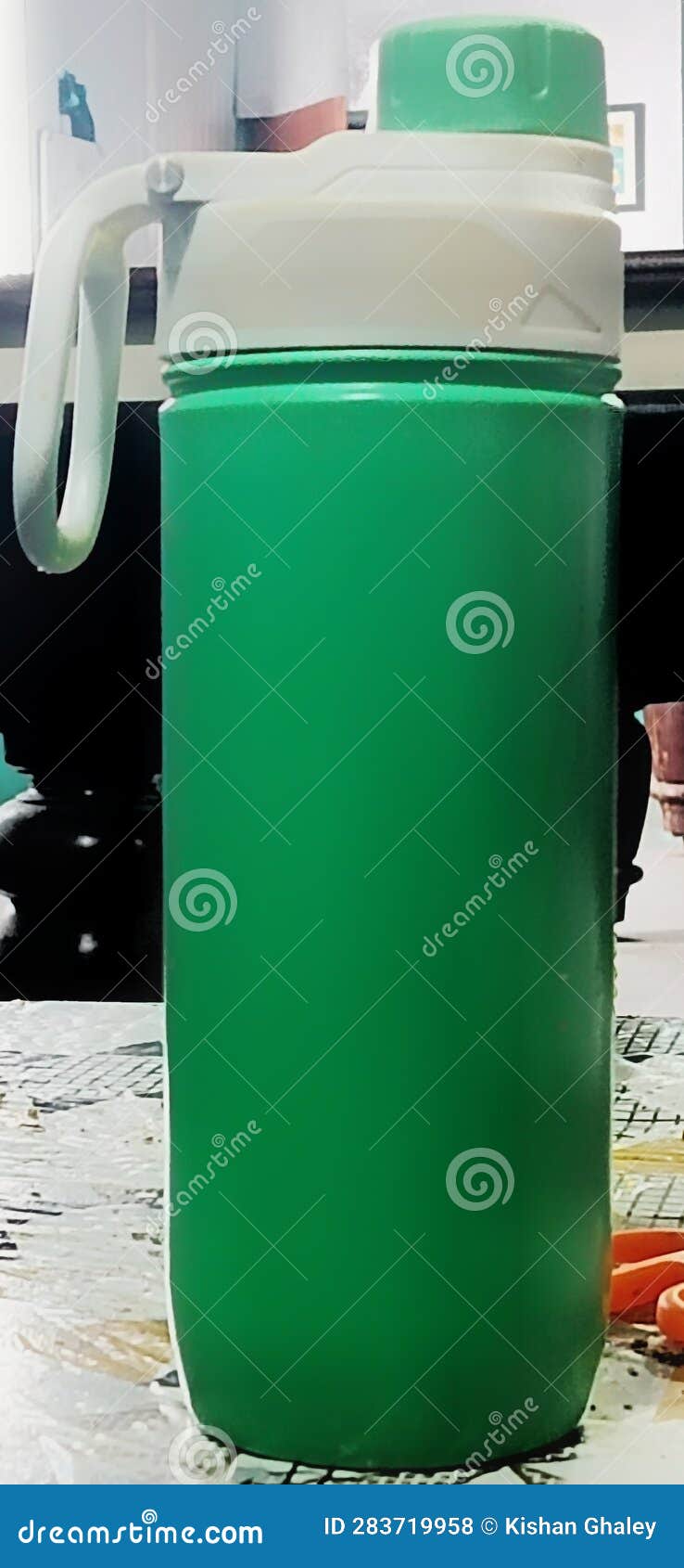 Water bottle flask stock photo. Image of water, drinking 283719958