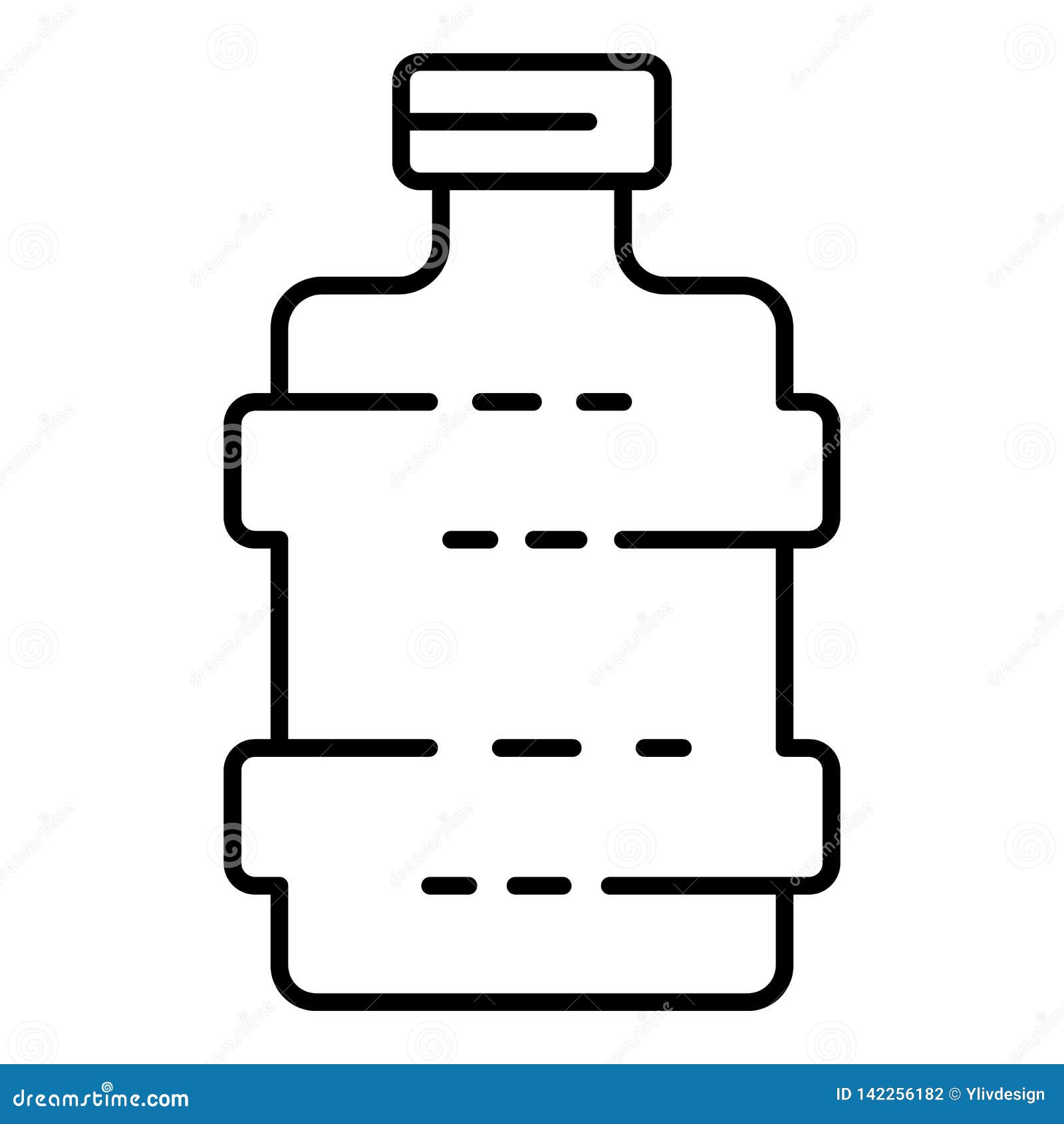 Water Bottle Icon, Outline Style Stock Vector - Illustration of easy ...