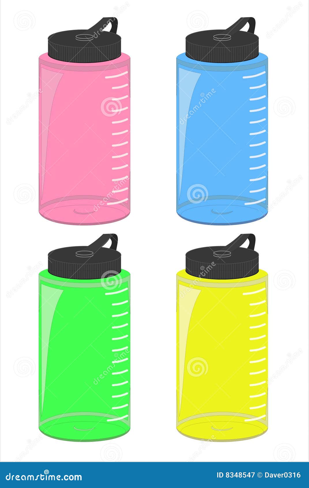 Download Water Bottle Set, Vector File (EPS) Royalty Free Stock ...