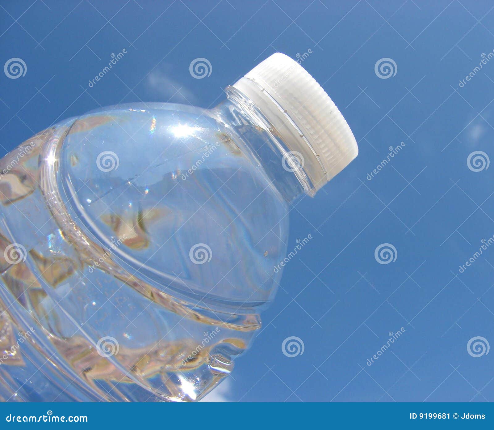 Bottle Of Water On Clear Sky From A Plane. Travel Concept. Stock Photo,  Picture and Royalty Free Image. Image 137561738.