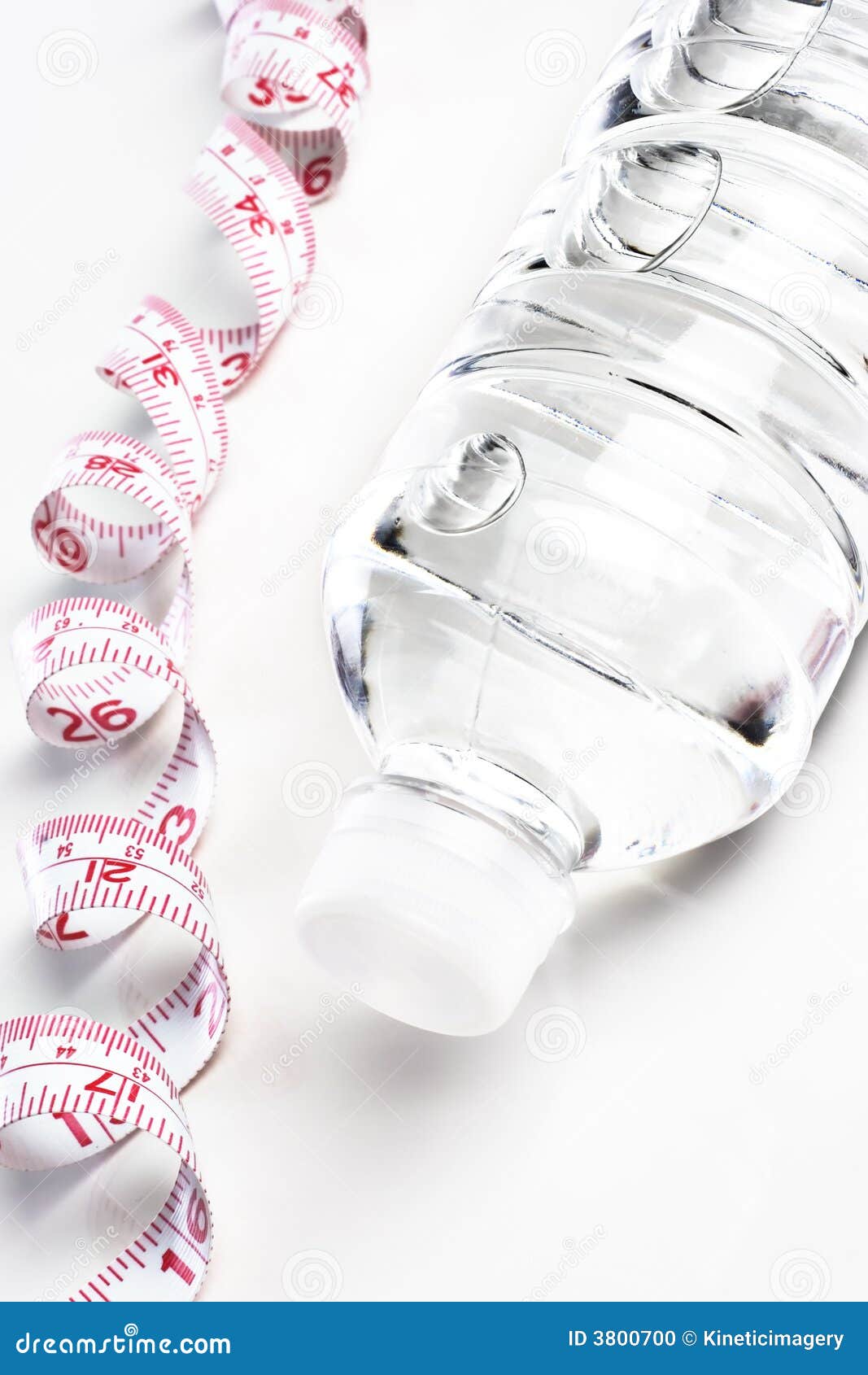 Water Bottles with Tape Measure Stock Photo Image of refreshment