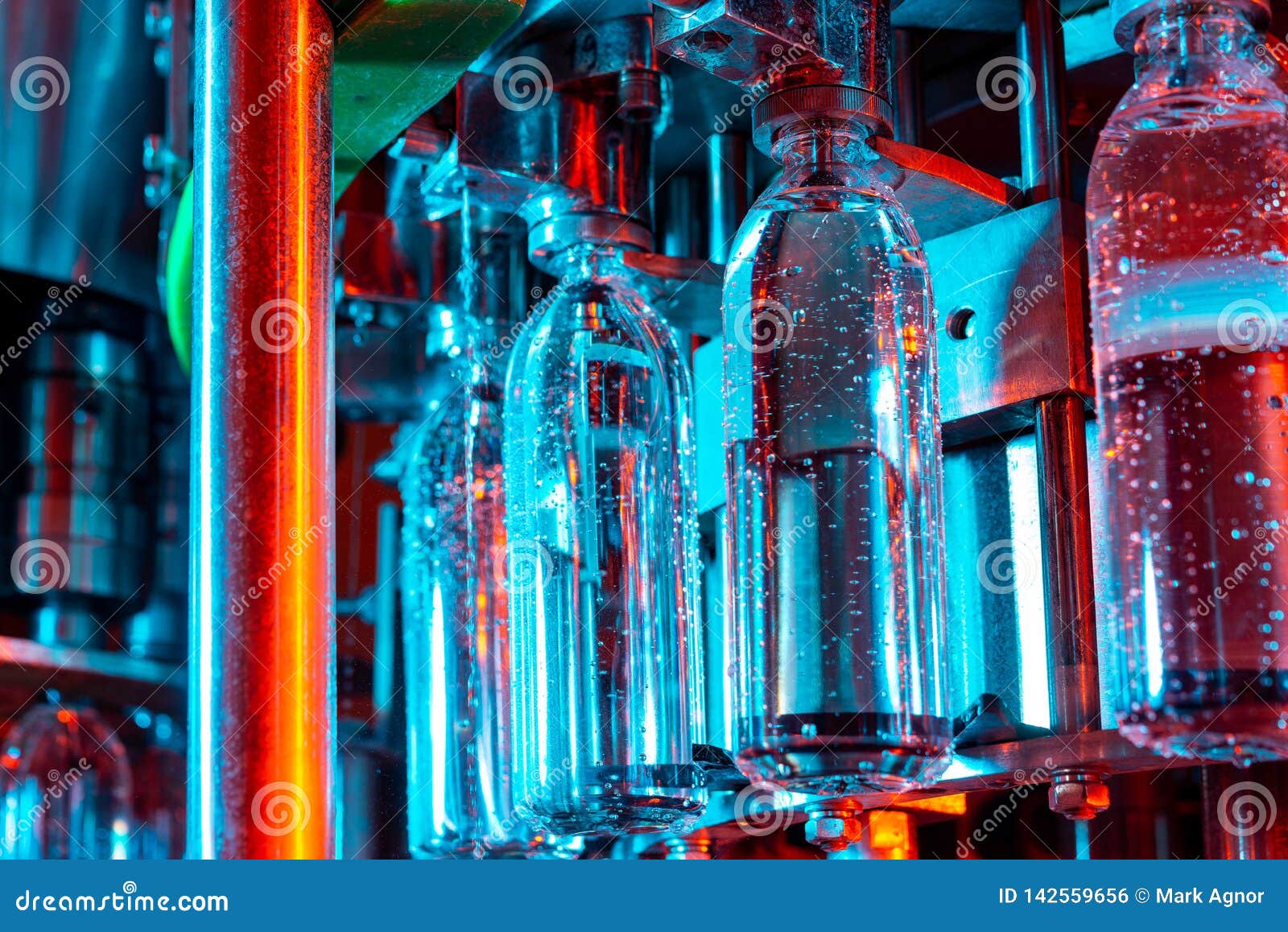 Water Bottling Line for Processing and Bottling Pure Spring Water Stock ...