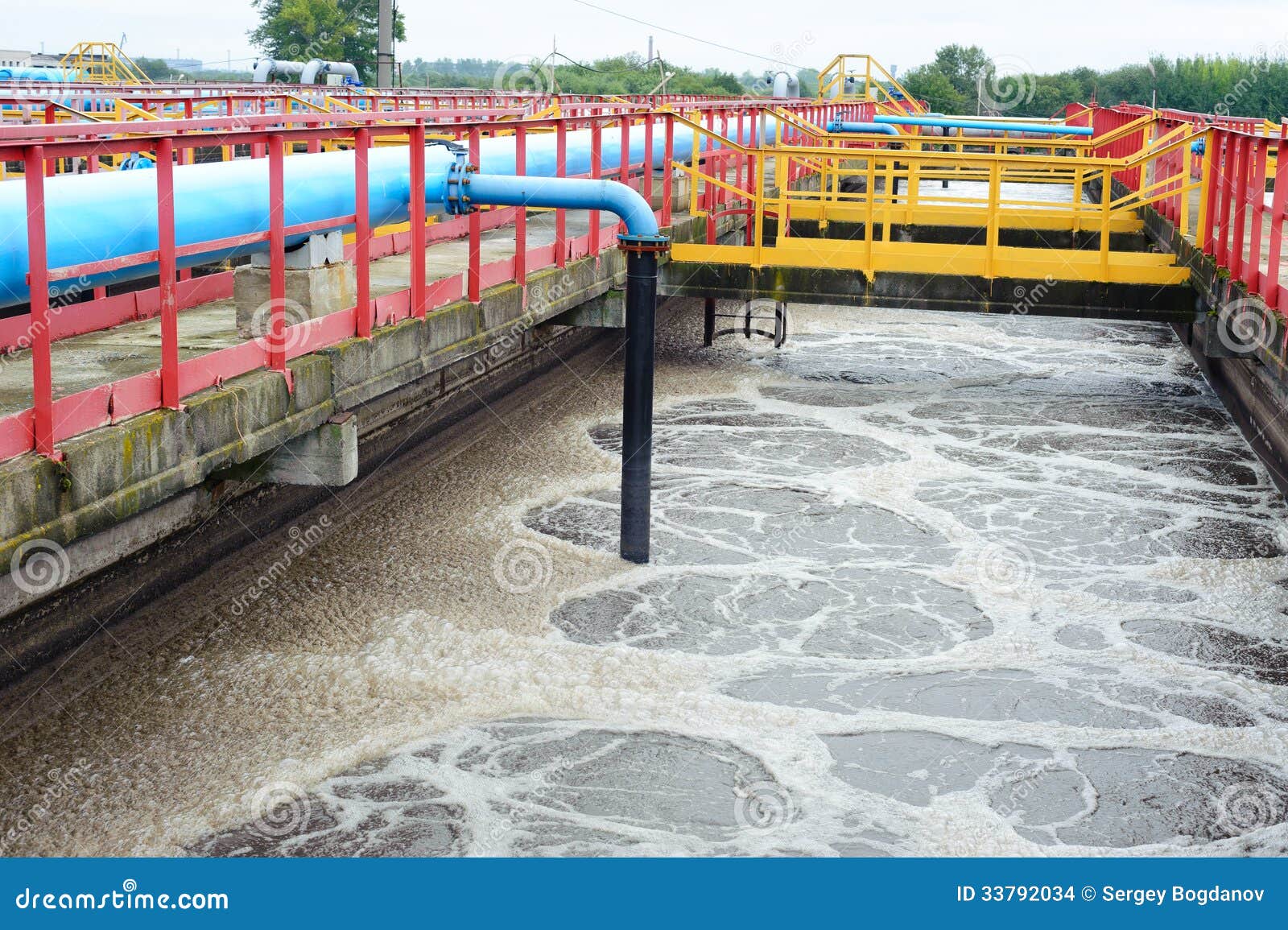 Water Cleaning Facility Outdoors Stock Photo - Image of purification ...