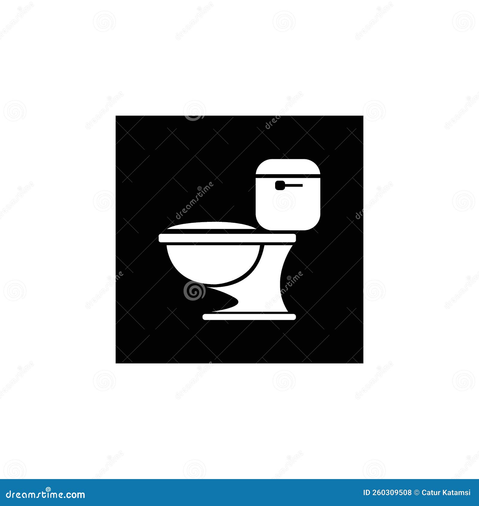 Water Closet Icon Logo Vector Stock Vector Illustration of water