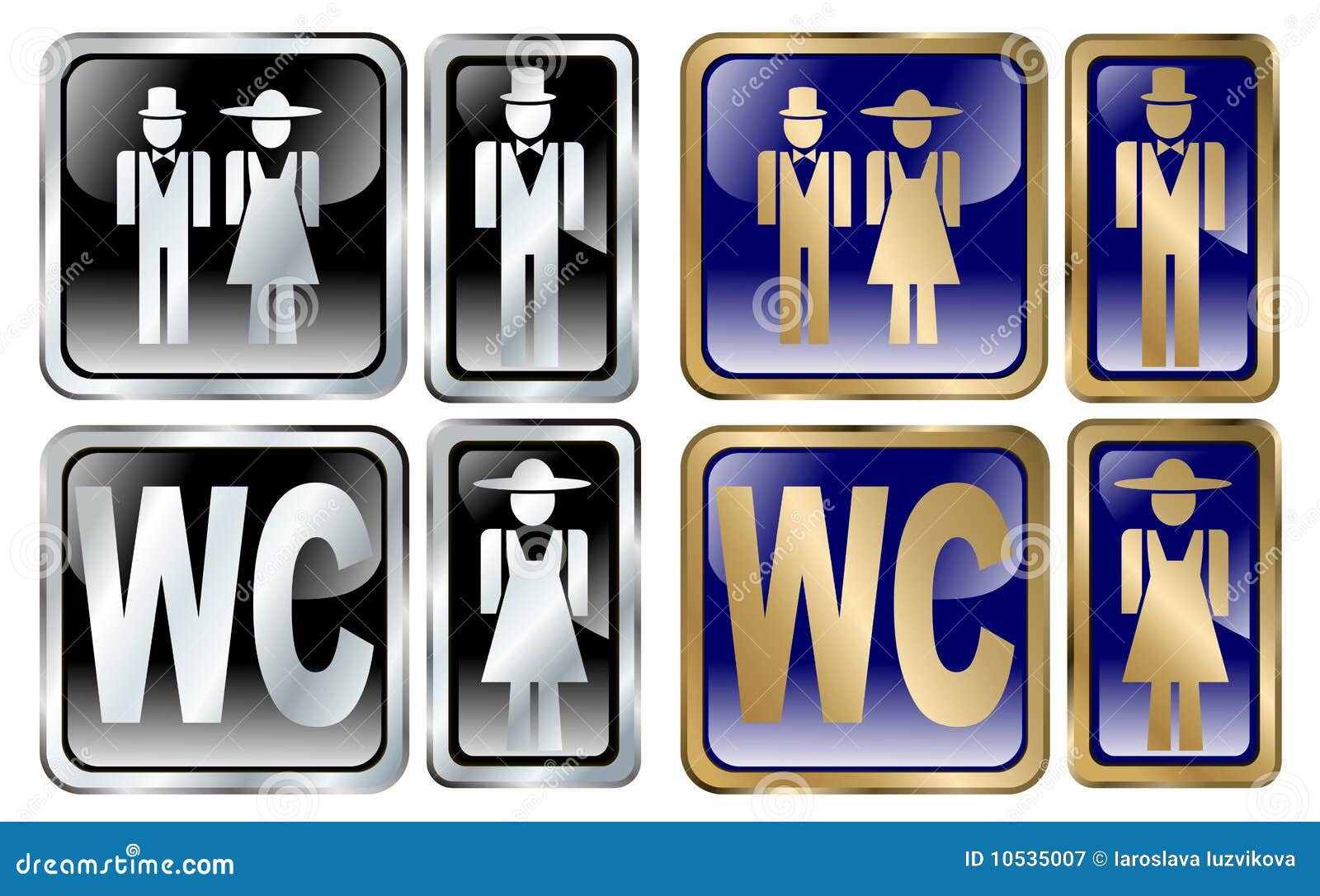 Water closet icons stock vector. Illustration of frame 10535007