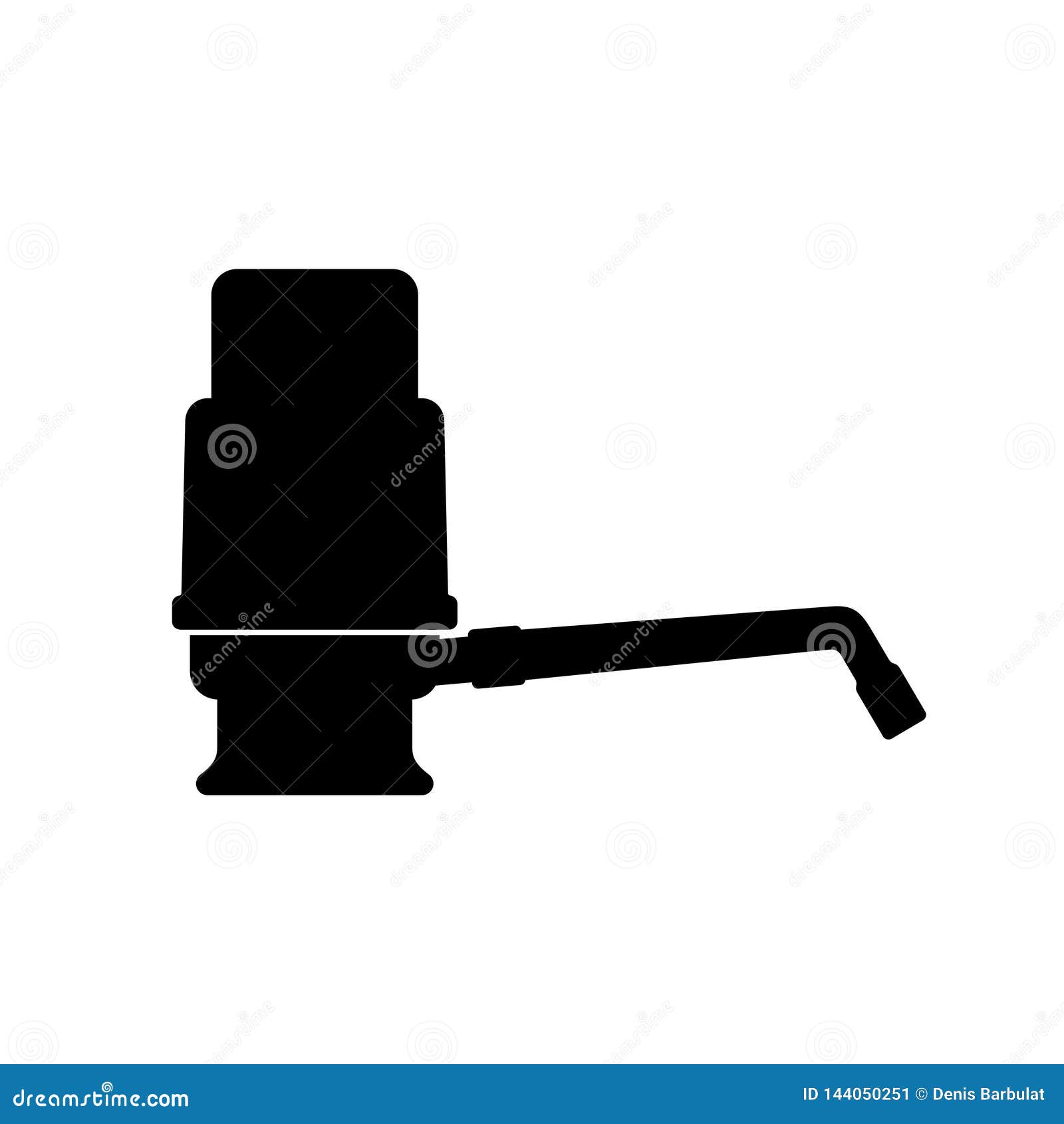 Water Cooler Hand Pump stock vector. Illustration of barrel 144050251