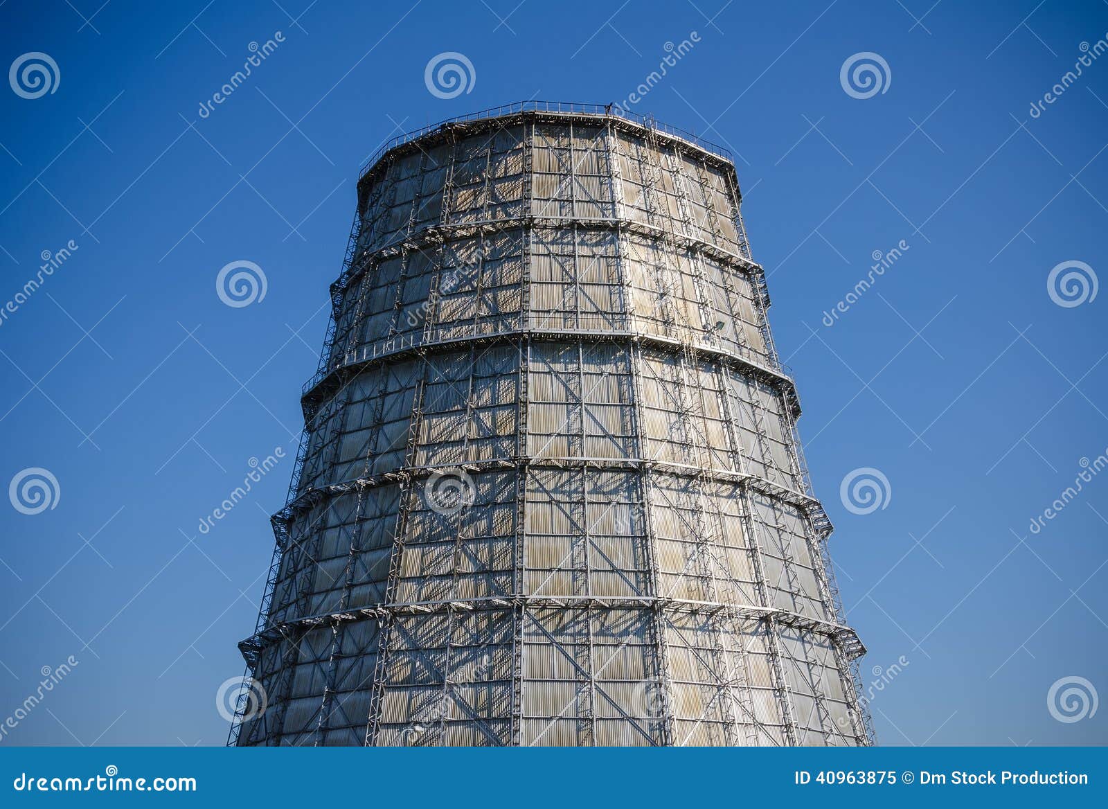 Watercooling tower. stock image. Image of modern, factory 40963875