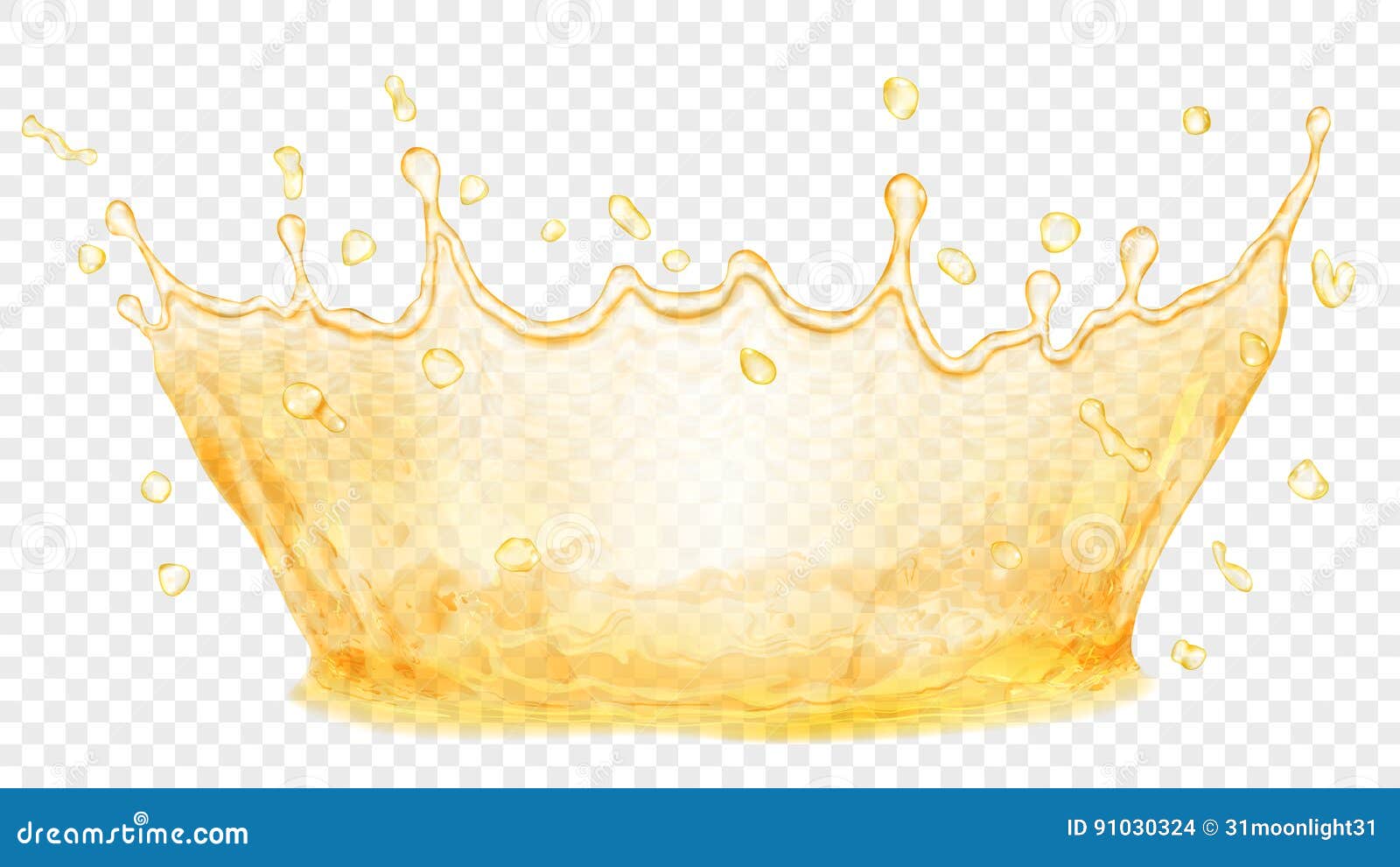 water crown. splash of water or oil. transparency only in 