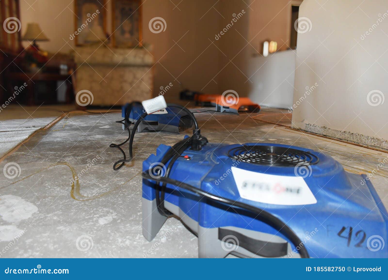 Water Damage to Floor stock photo. Image of room, rain 185582750
