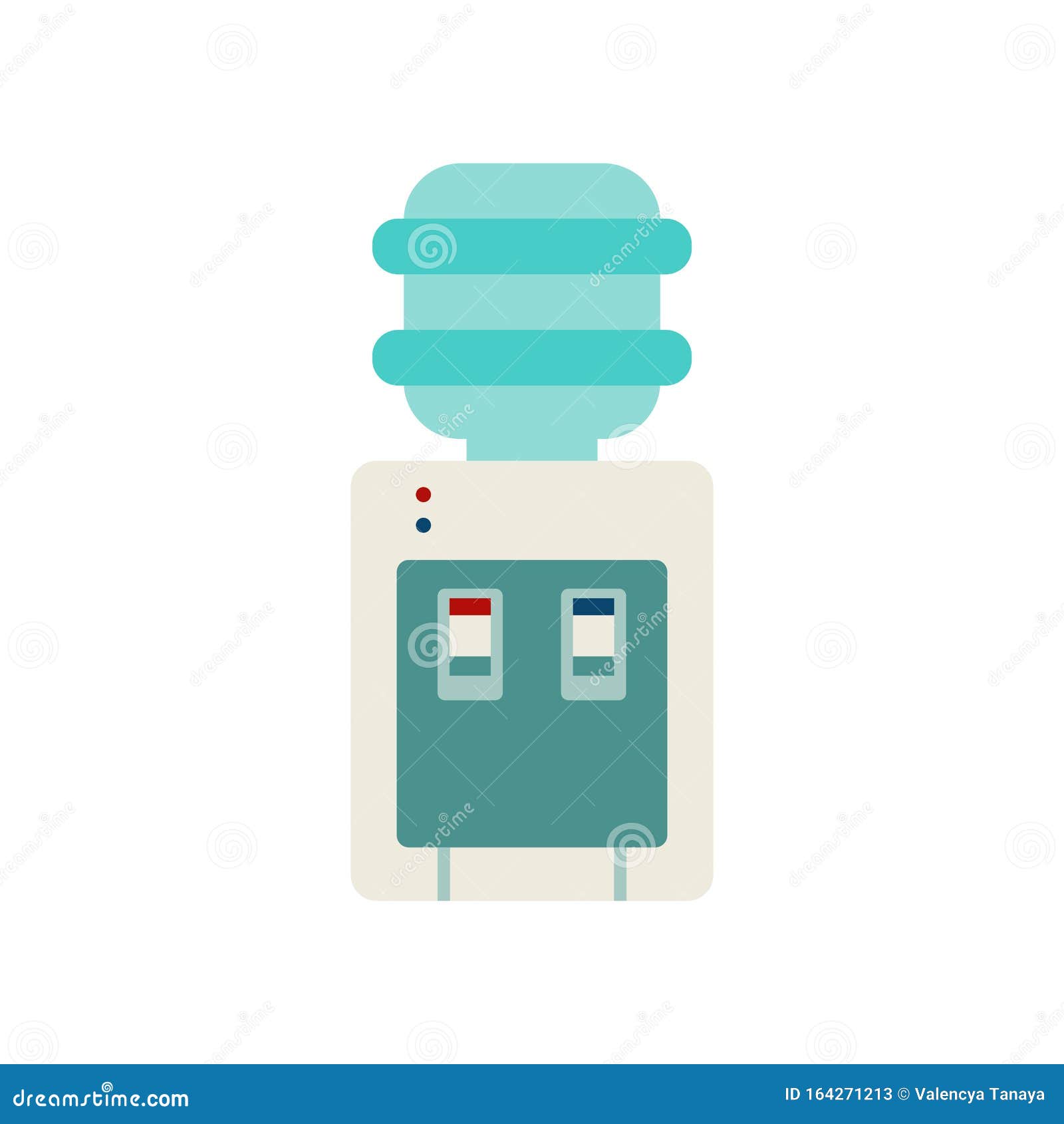 Water Dispenser Flat Icon Vector Stock Vector Illustration of office