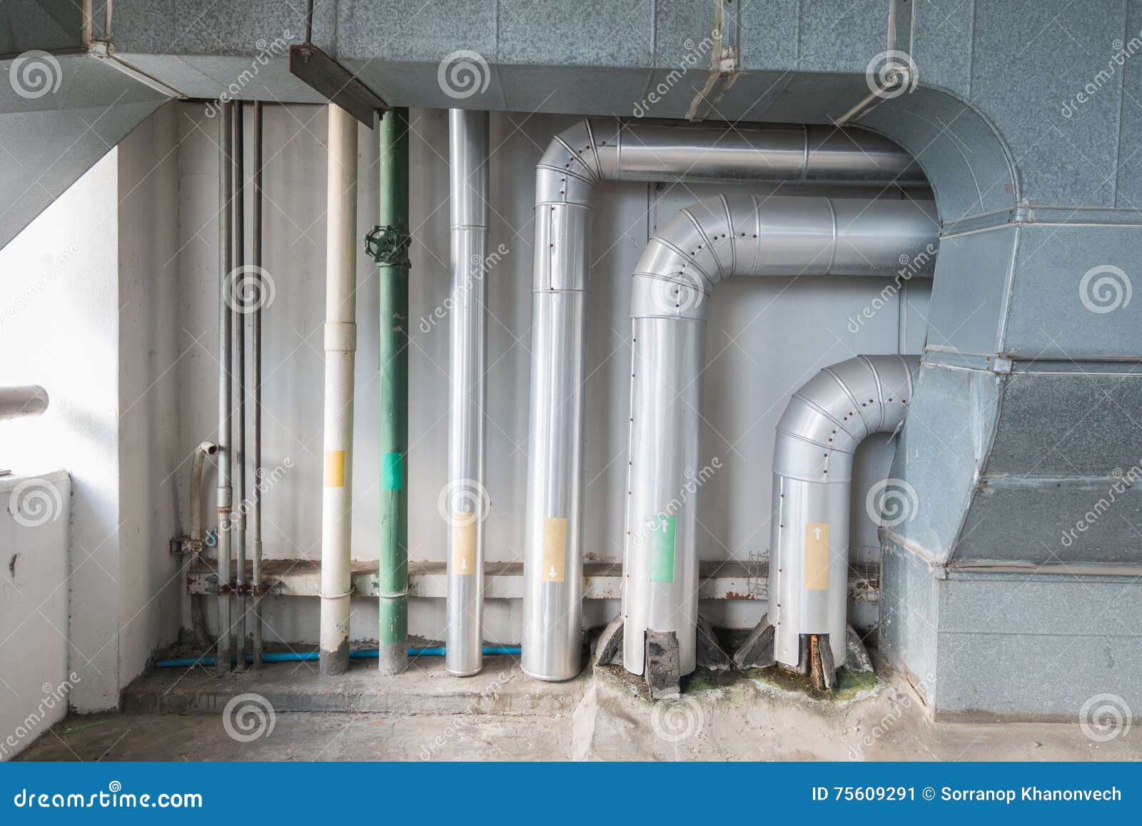 Water Dripping from Air Duct Stock Image Image of cold, building