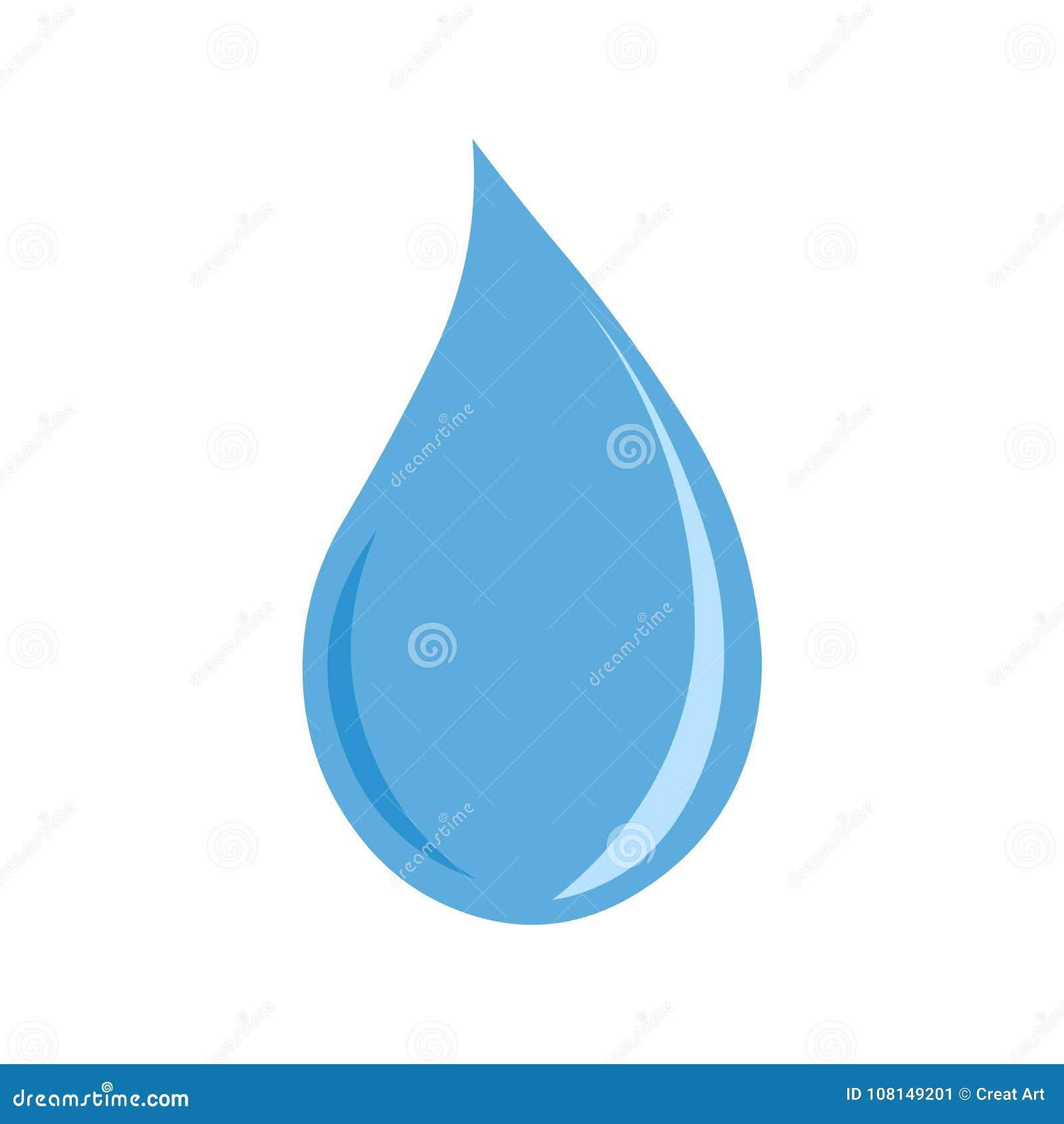 Water drop icon vector stock vector. Illustration of white 108149201