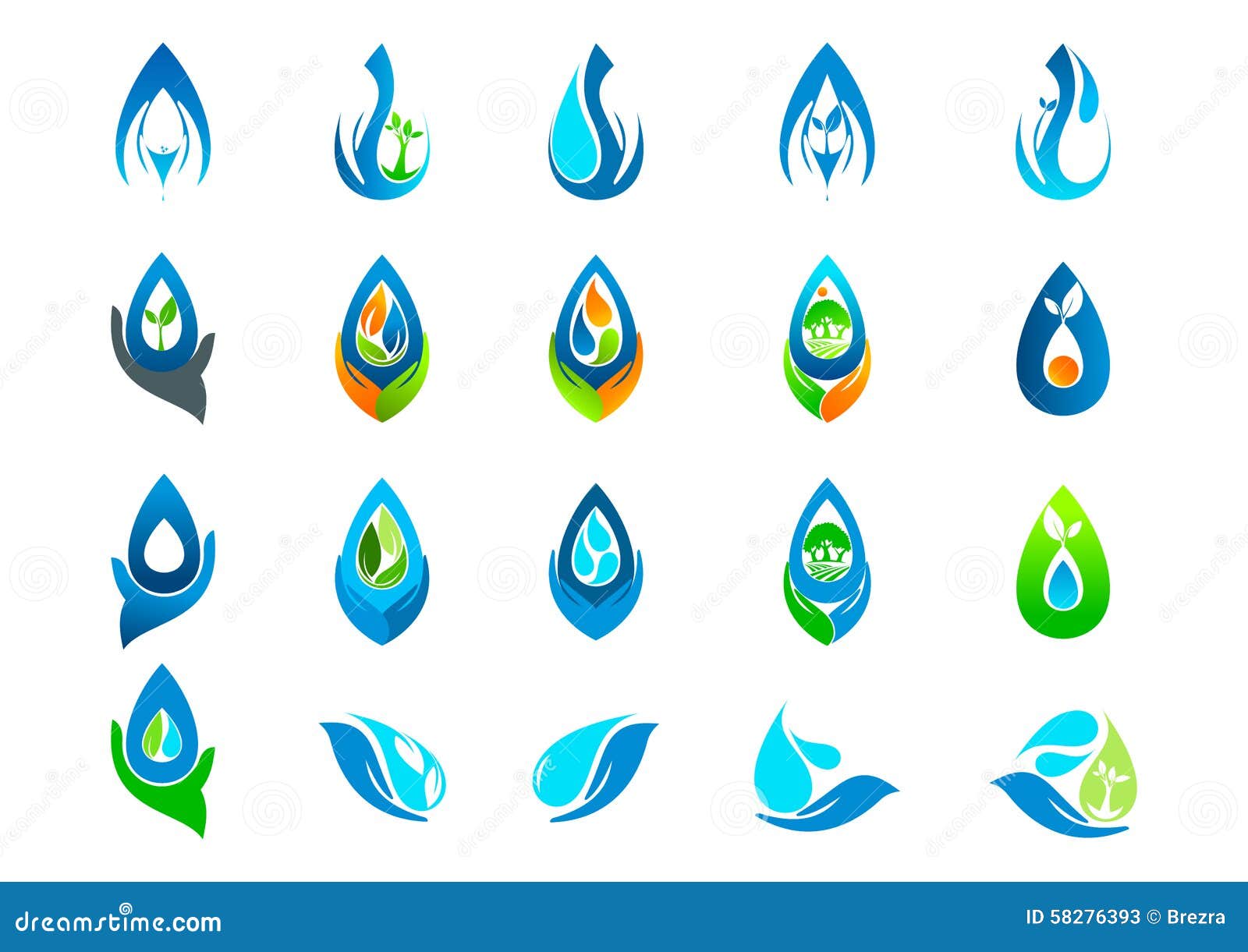 water drop,logo,hand care,garden,nature,oil,healthy,plant,ecology and water   icon set