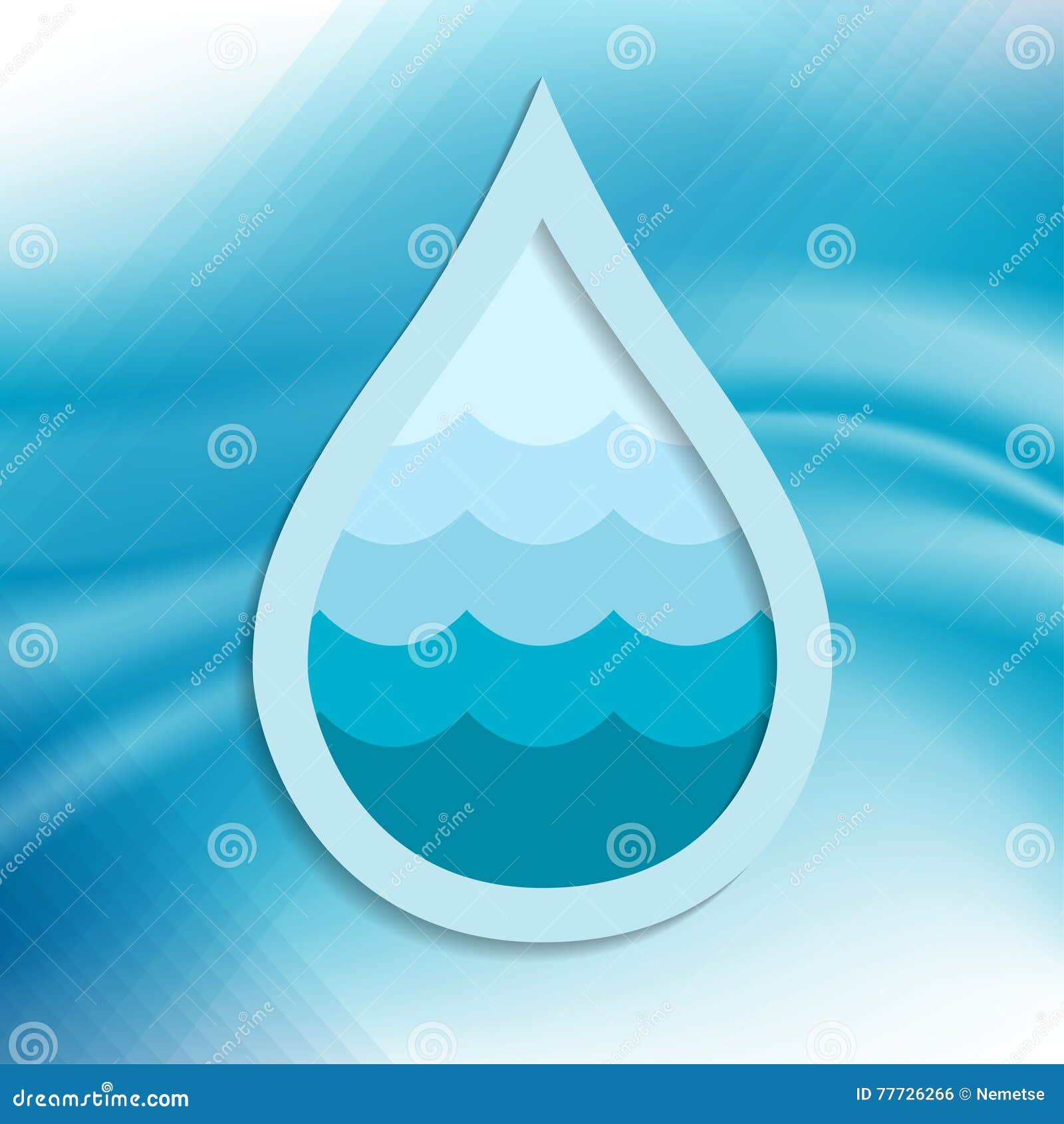 Water drop template stock vector. Illustration of nature 77726266
