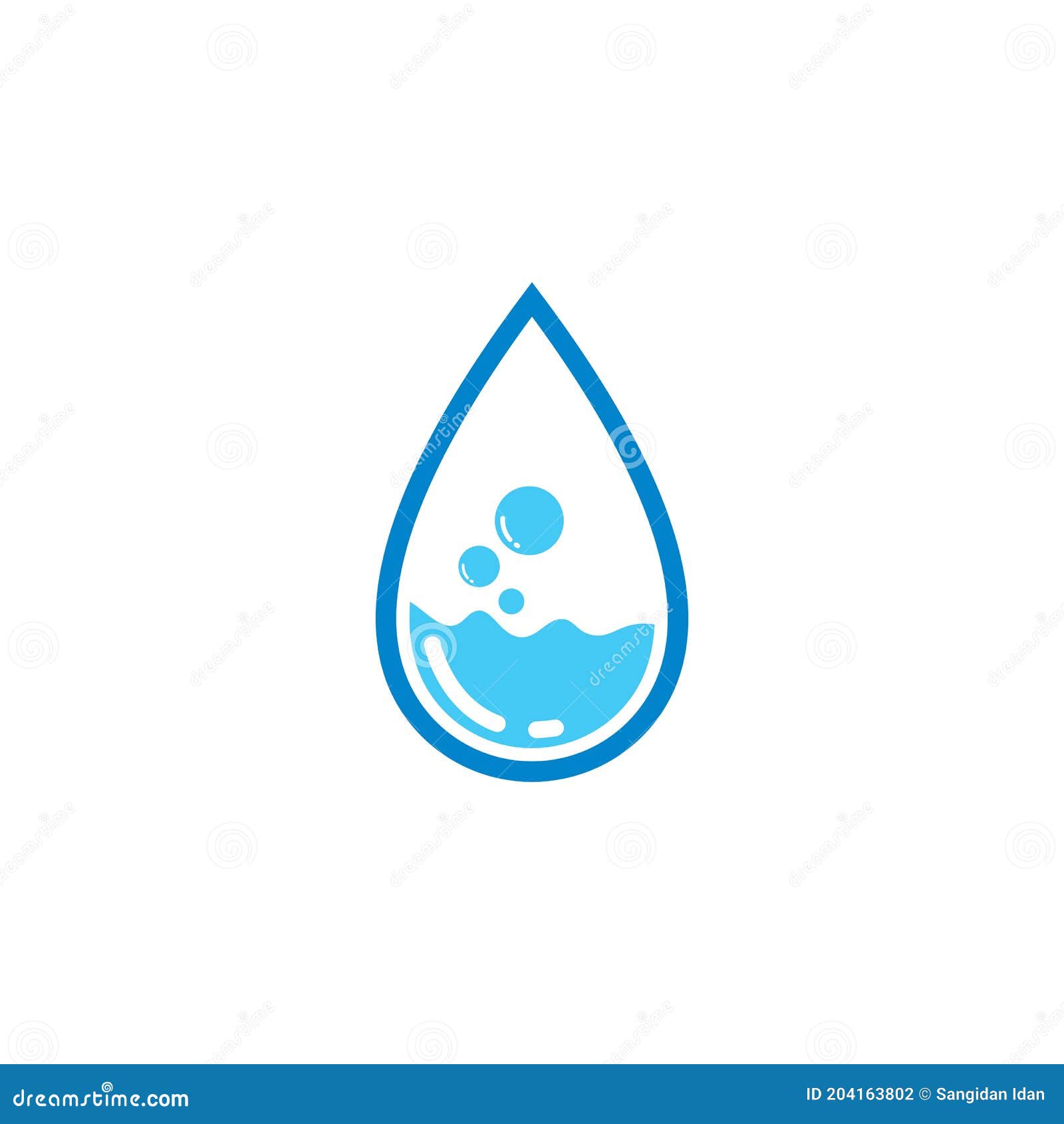 Water Drop Template Vector Illustration Stock Vector Illustration of