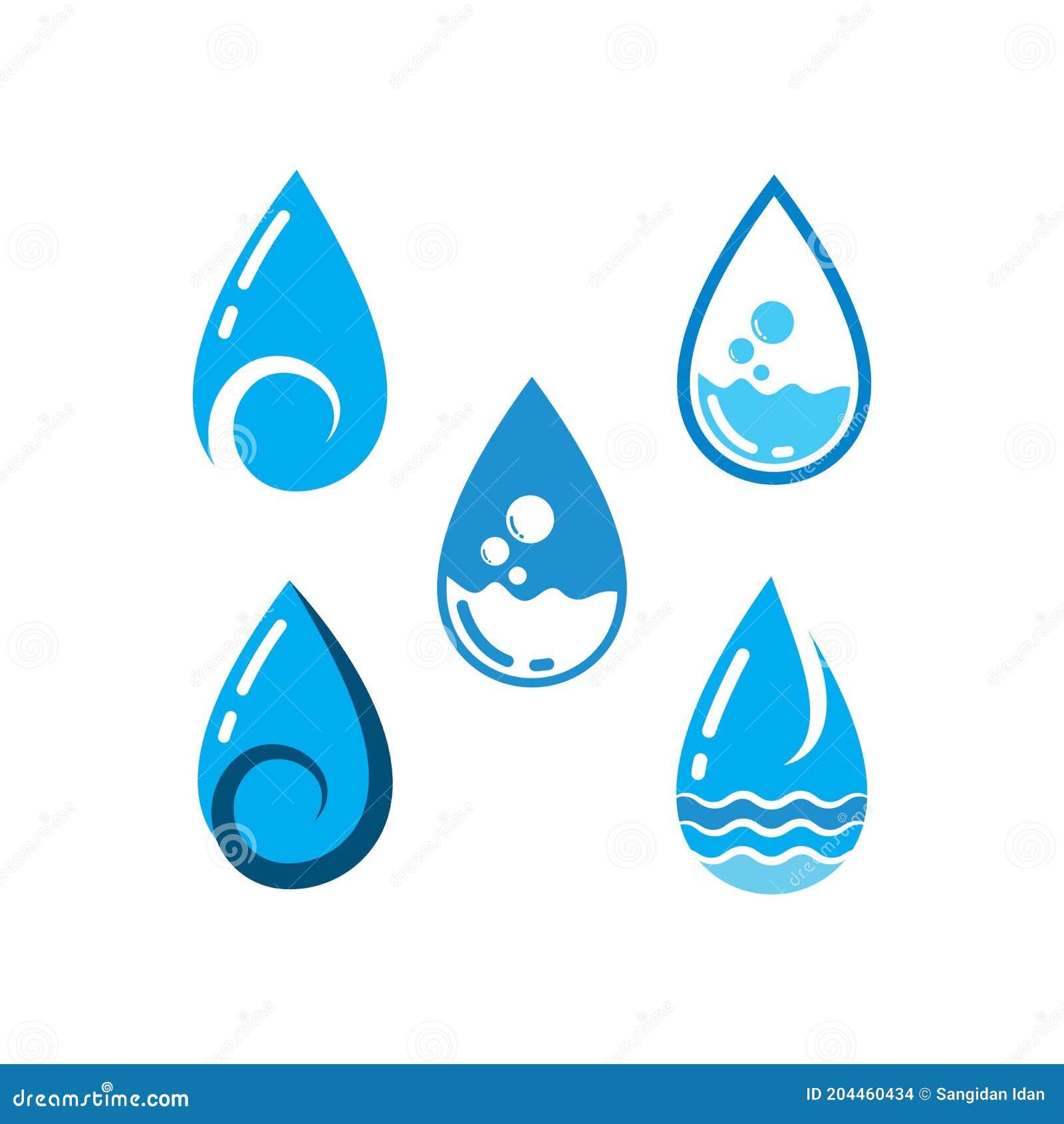 Water Drop Template Vector Illustration Stock Vector Illustration of