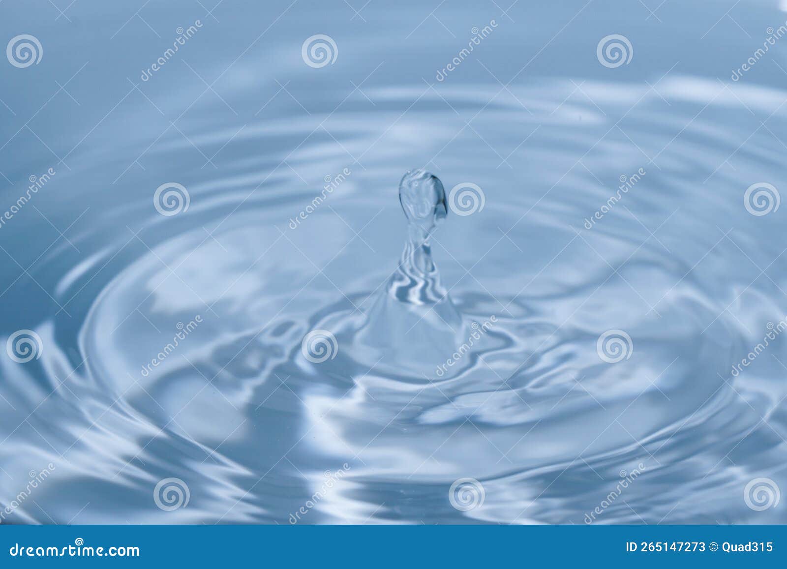 Water Droplet Splash with Wave Bounce Stock Image Image of water